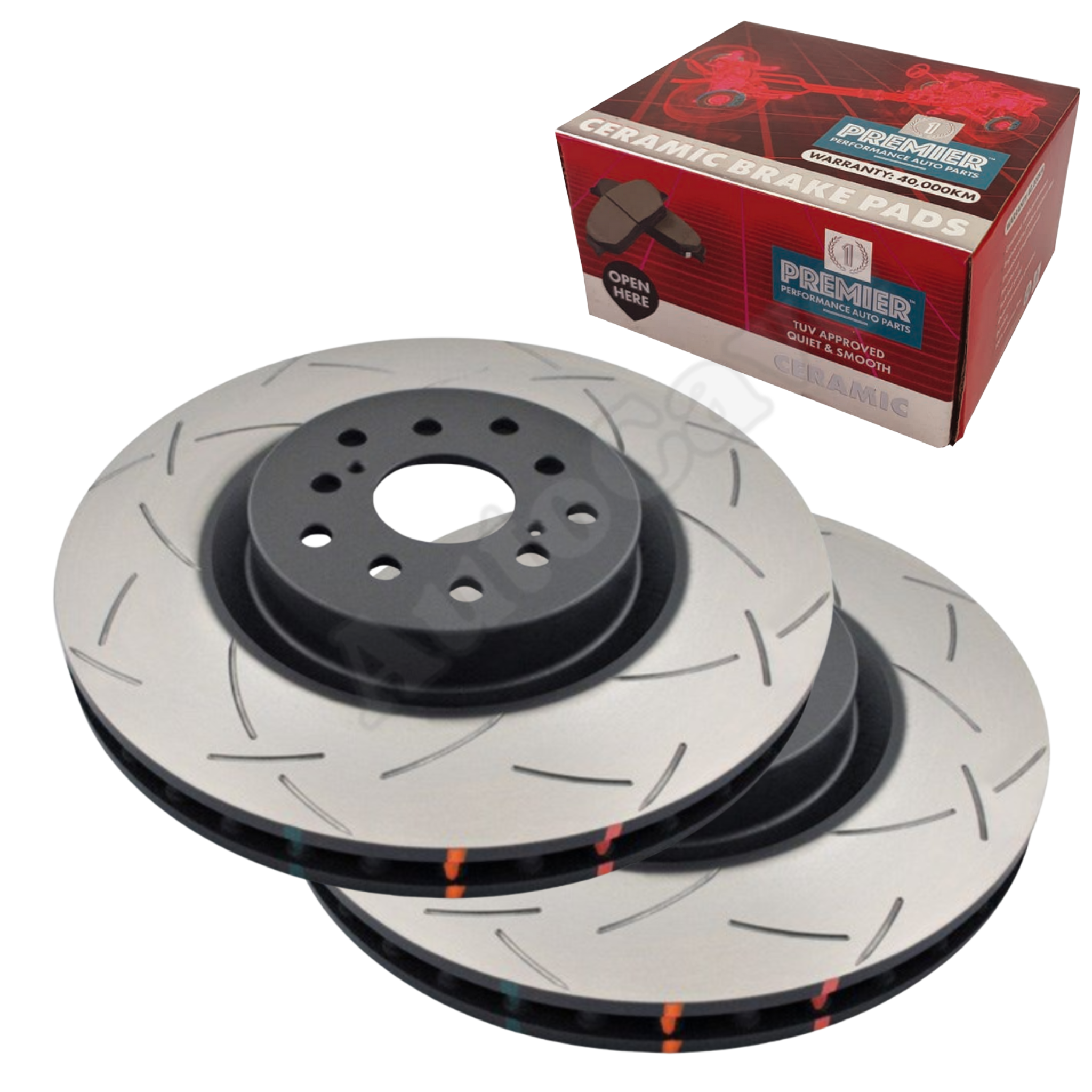 *Various Brakepad Options* DBA 4000 T3 Front Slotted Brake Package Brembo Subaru WRX STI BRZ Toyota 86 326mm