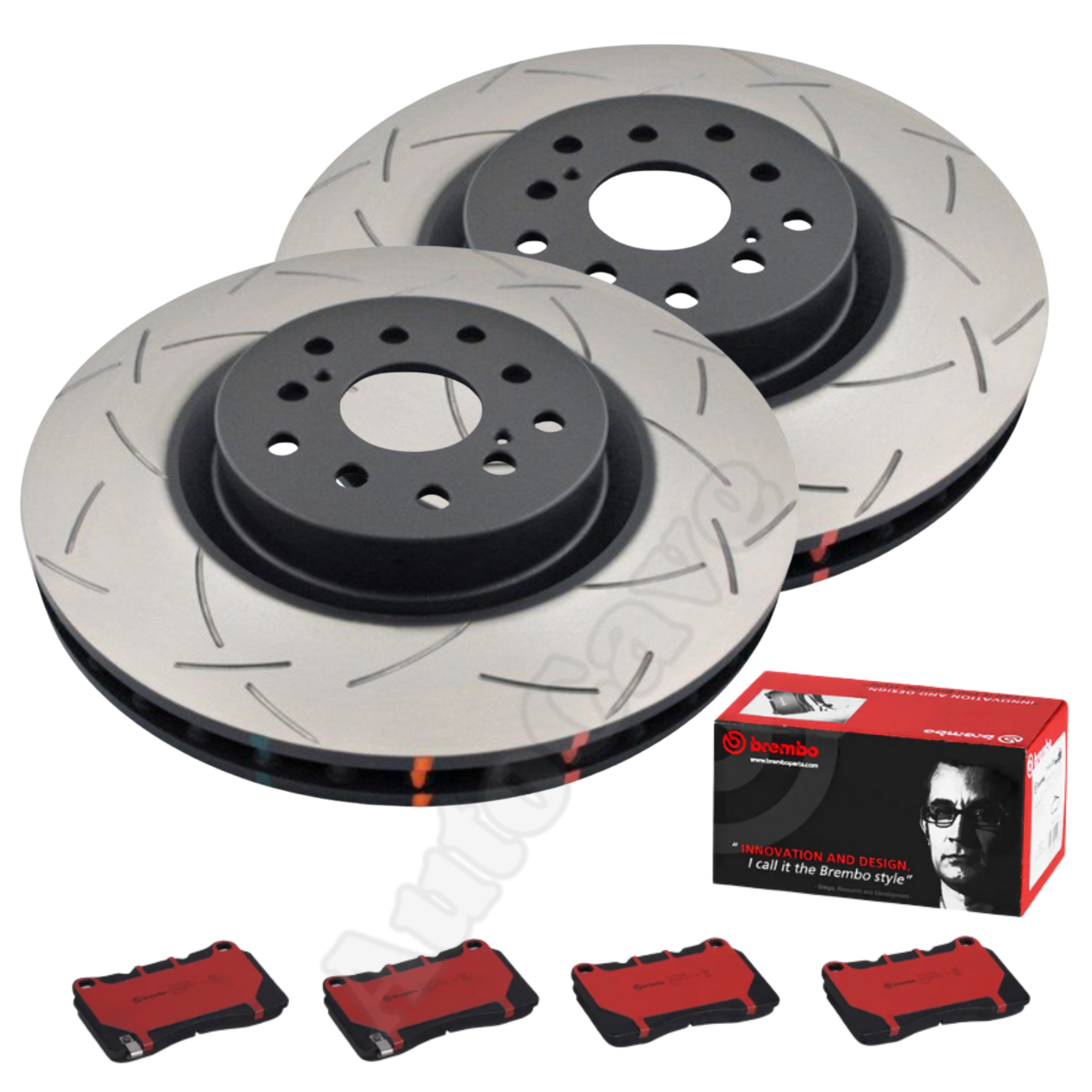 *Various Brakepad Options* DBA 4000 T3 Front Slotted Brake Package Brembo Subaru WRX STI BRZ Toyota 86 326mm