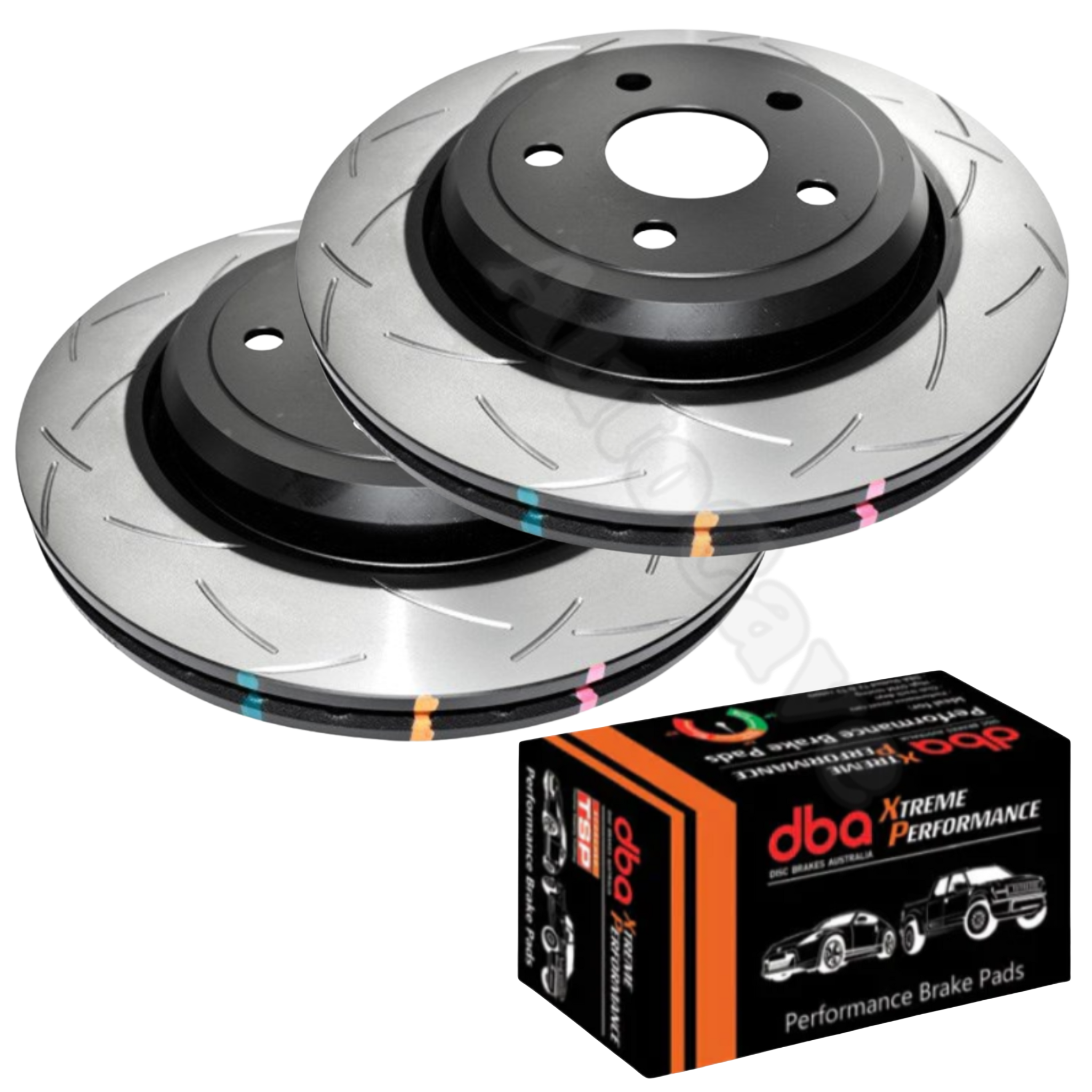 Rear DBA Slotted Brake Package Trackhawk SRT8 Jeep Grand Cherokee 350mm