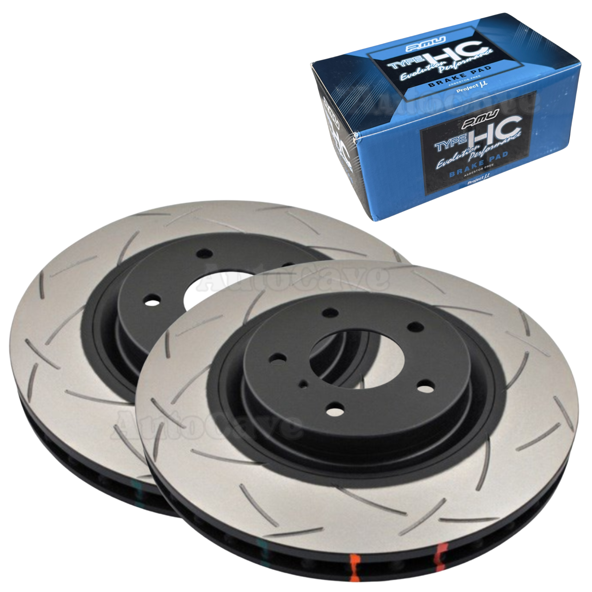 DBA T3 Front Brake Package Nissan 350Z Track 324mm Brembo Caliper Project Mu