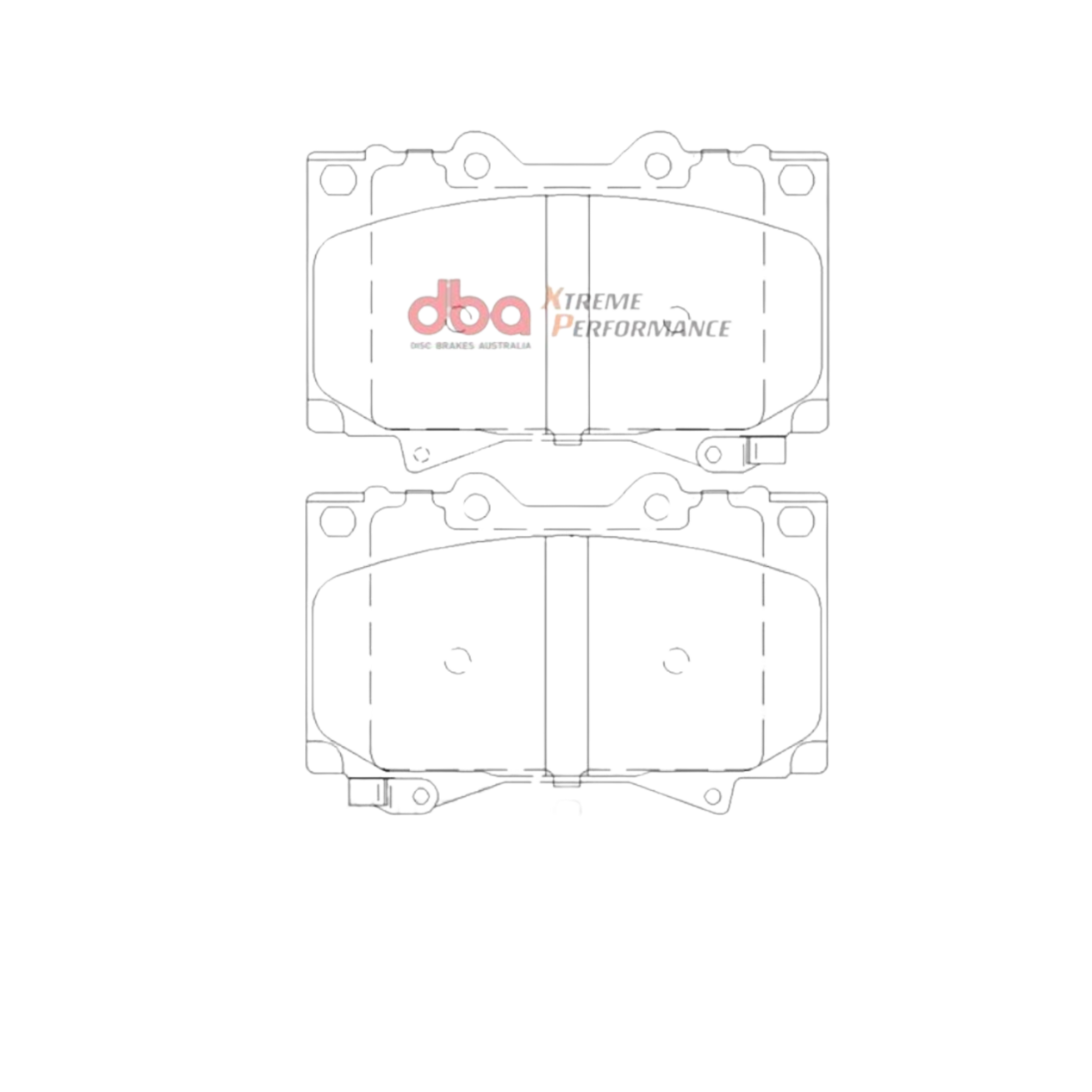 DBA Xtreme Performance Front Brake Pads Landcruiser 79 & 100 Series DB1365XP