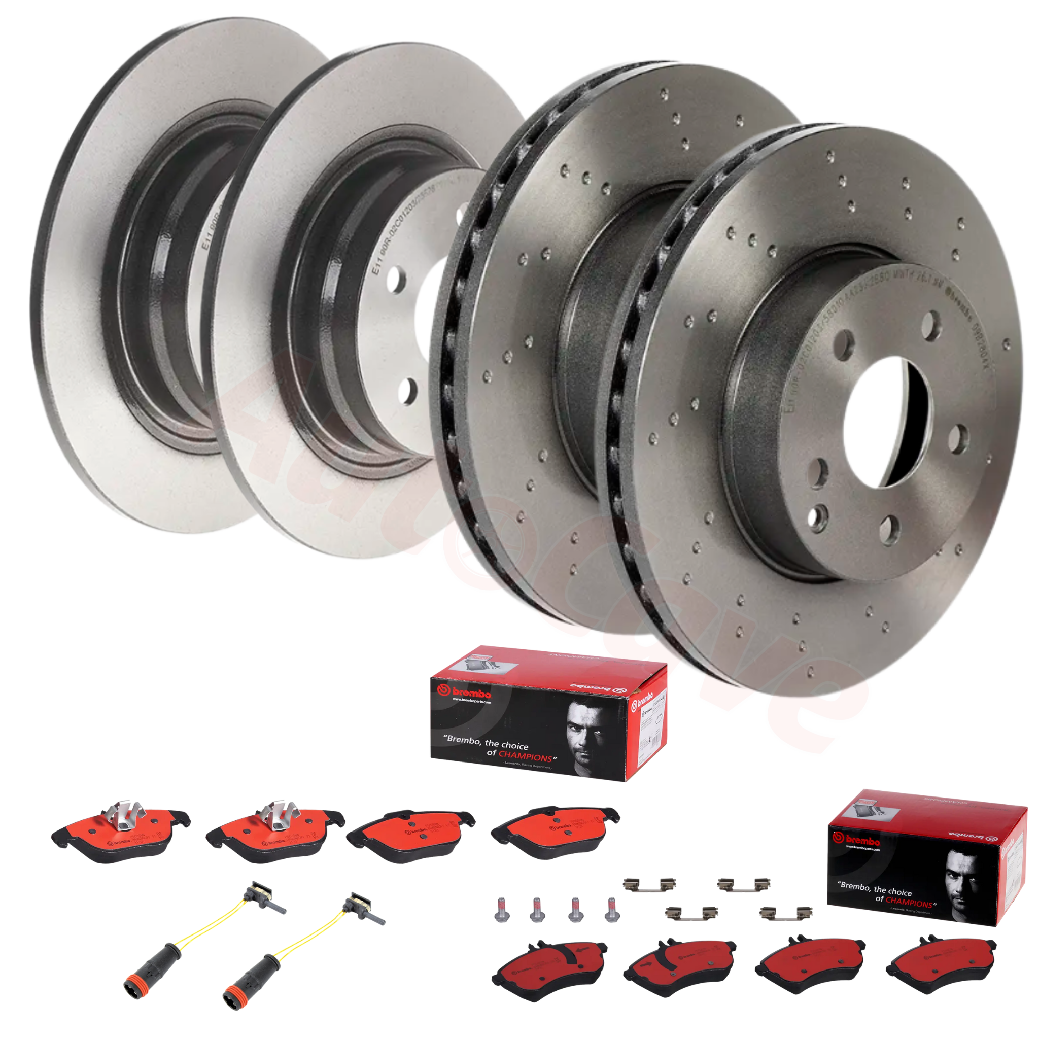 Mercedes-Benz C Class W204 AMG Pack 2011-2014 Front & Rear Brake Package BREMBO