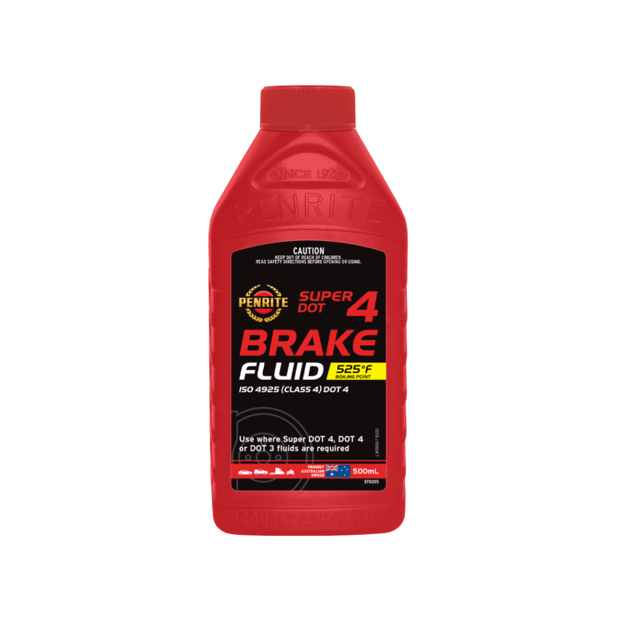 Brake Fluid DOT 4 Penrite 500ml BF0005
