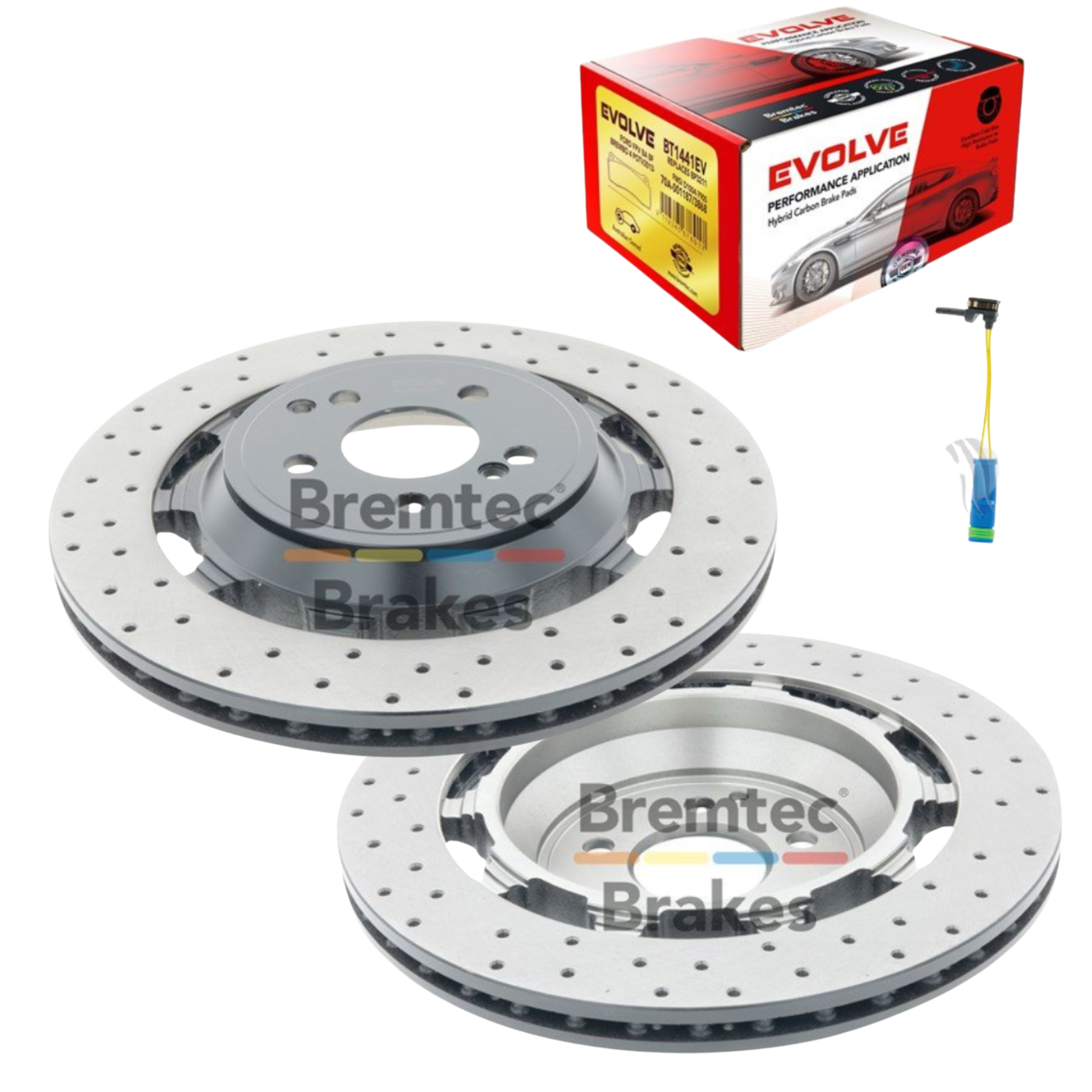 Rear Brake Package Mercedes-Benz C63s AMG W205 (14-22) Drilled