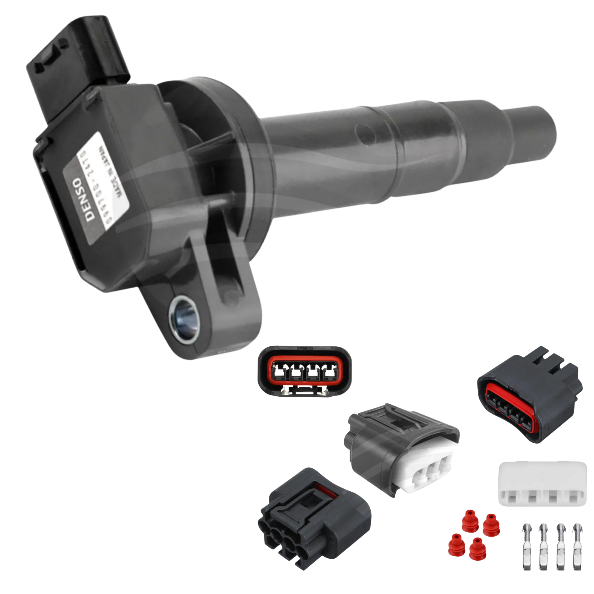 4x Coils+Connector Plugs Toyota Yaris Echo Prius Denso