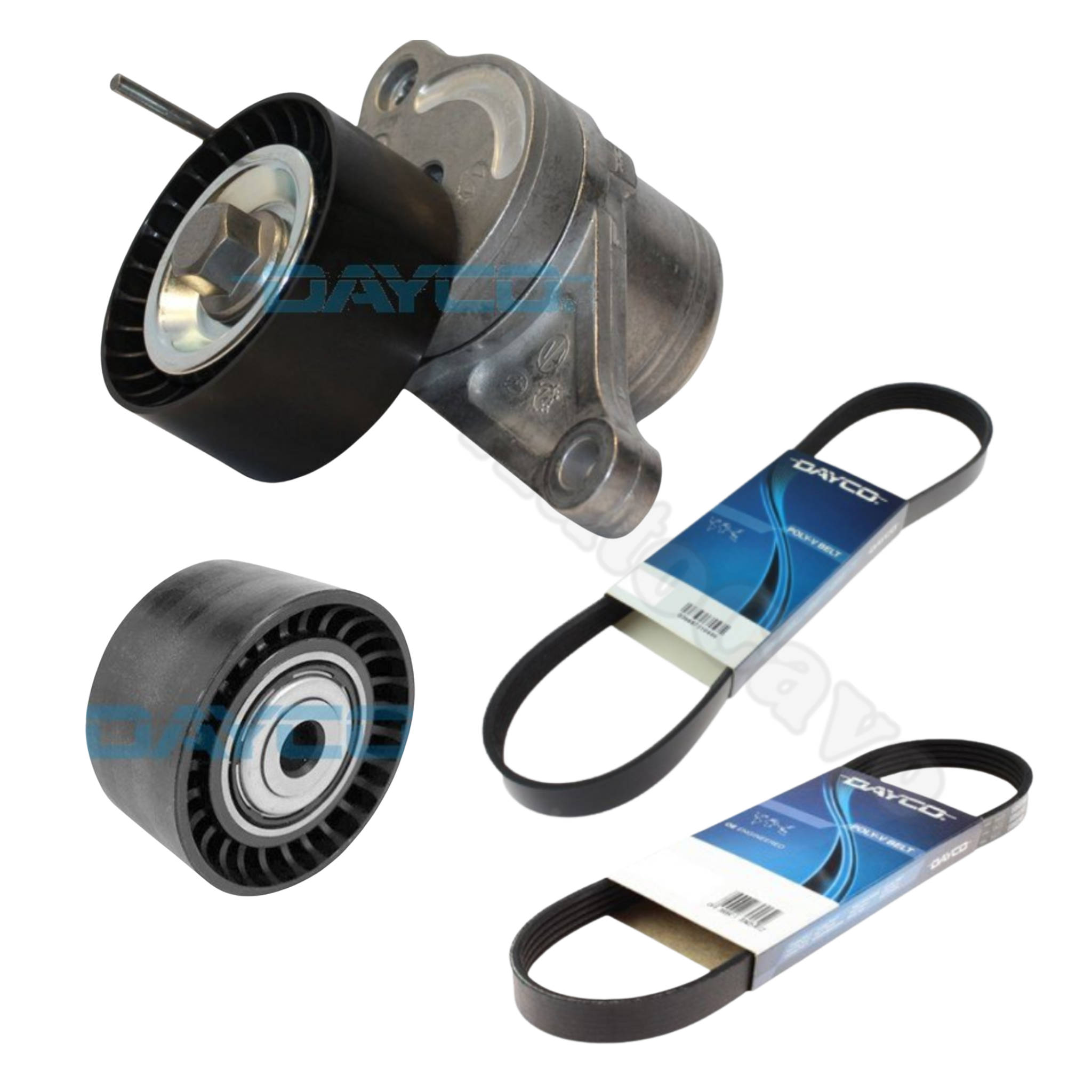 Mercedes X220d X250d 2017+ Dayco Drive Belt Tensioner + 2x Belts