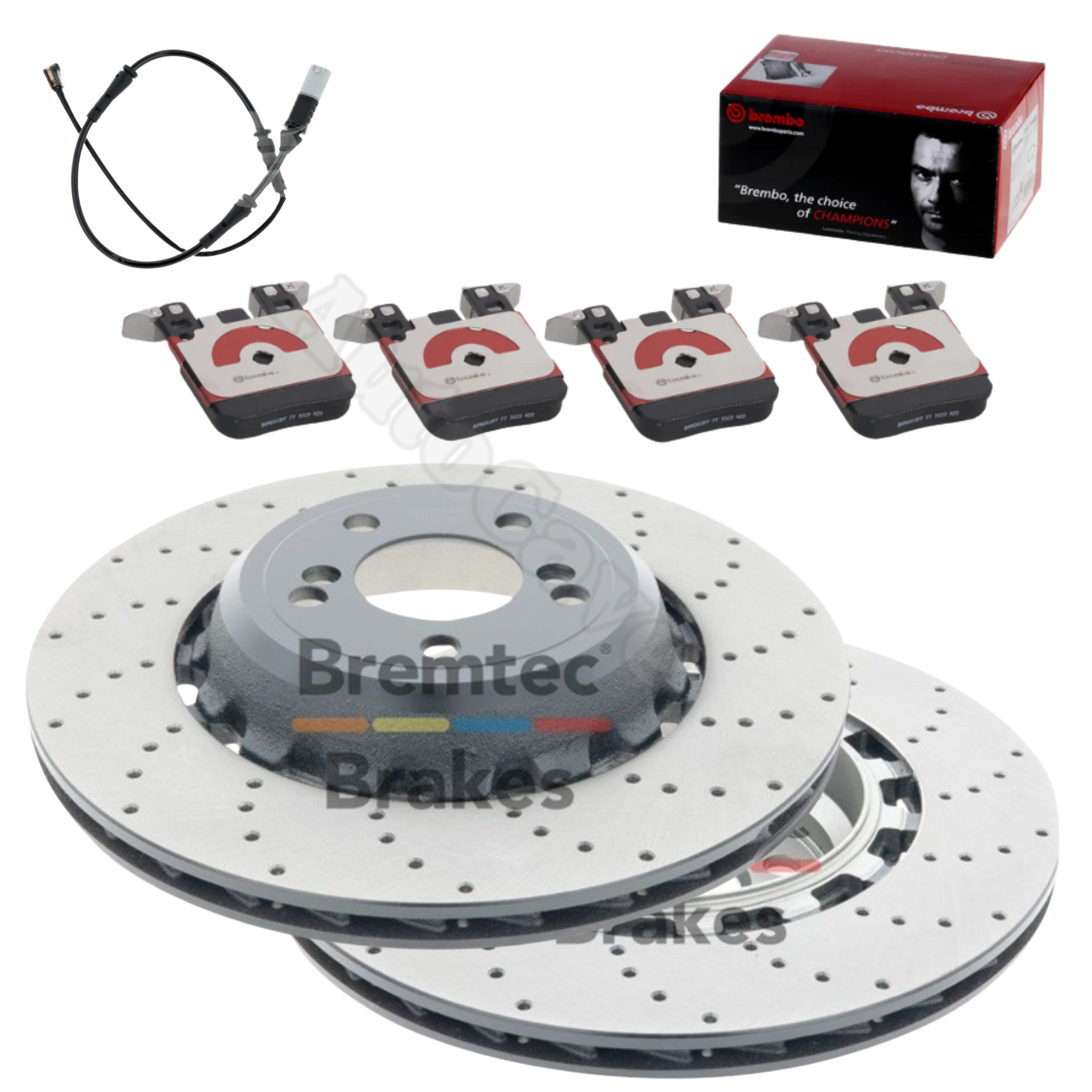 BMW M2 F87 2016-2022 Rear Drilled Brake Package Brembo M-Sport