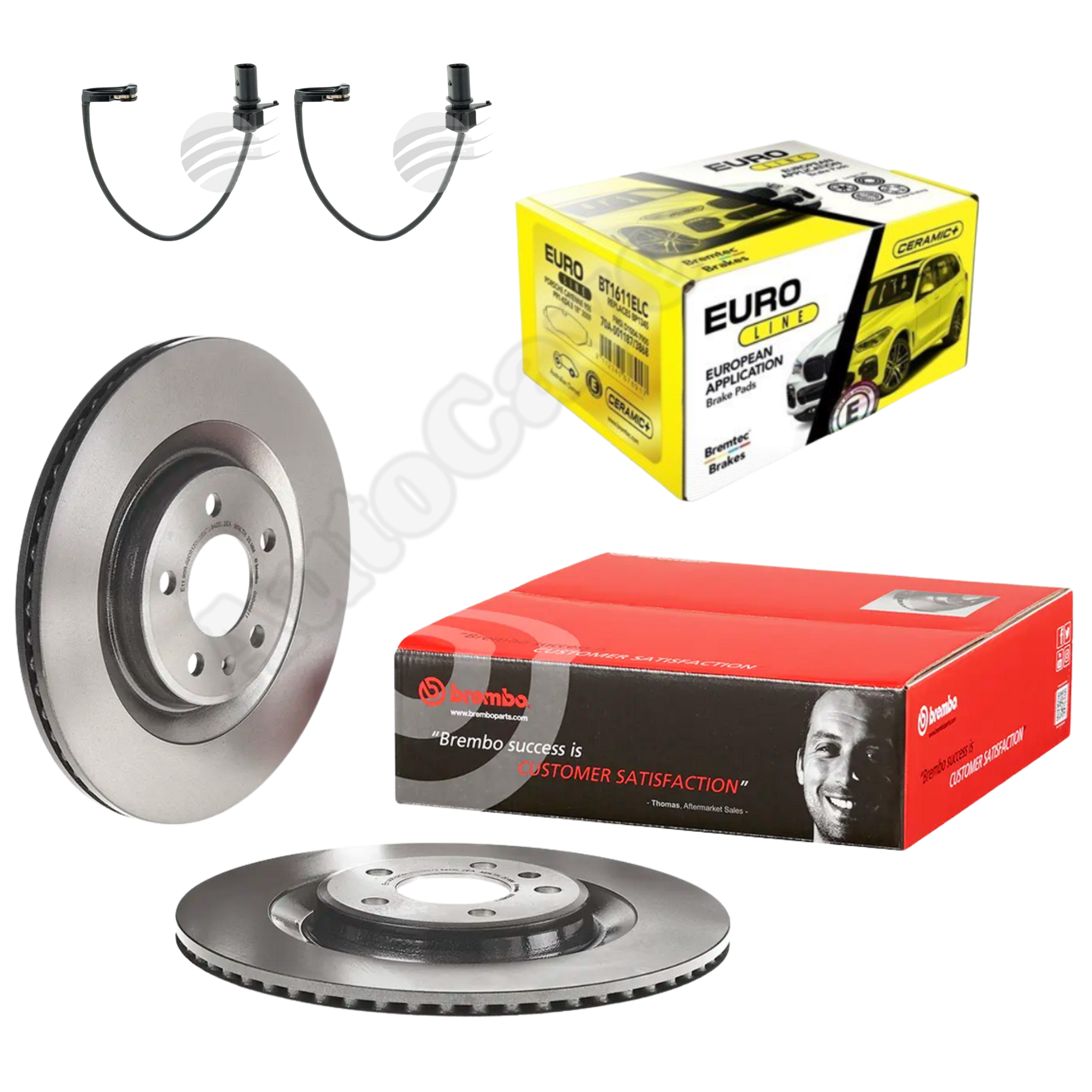 Porsche Macan 2.0 (14+) Brembo Rear Brake Package 1KD/1KE 330mm