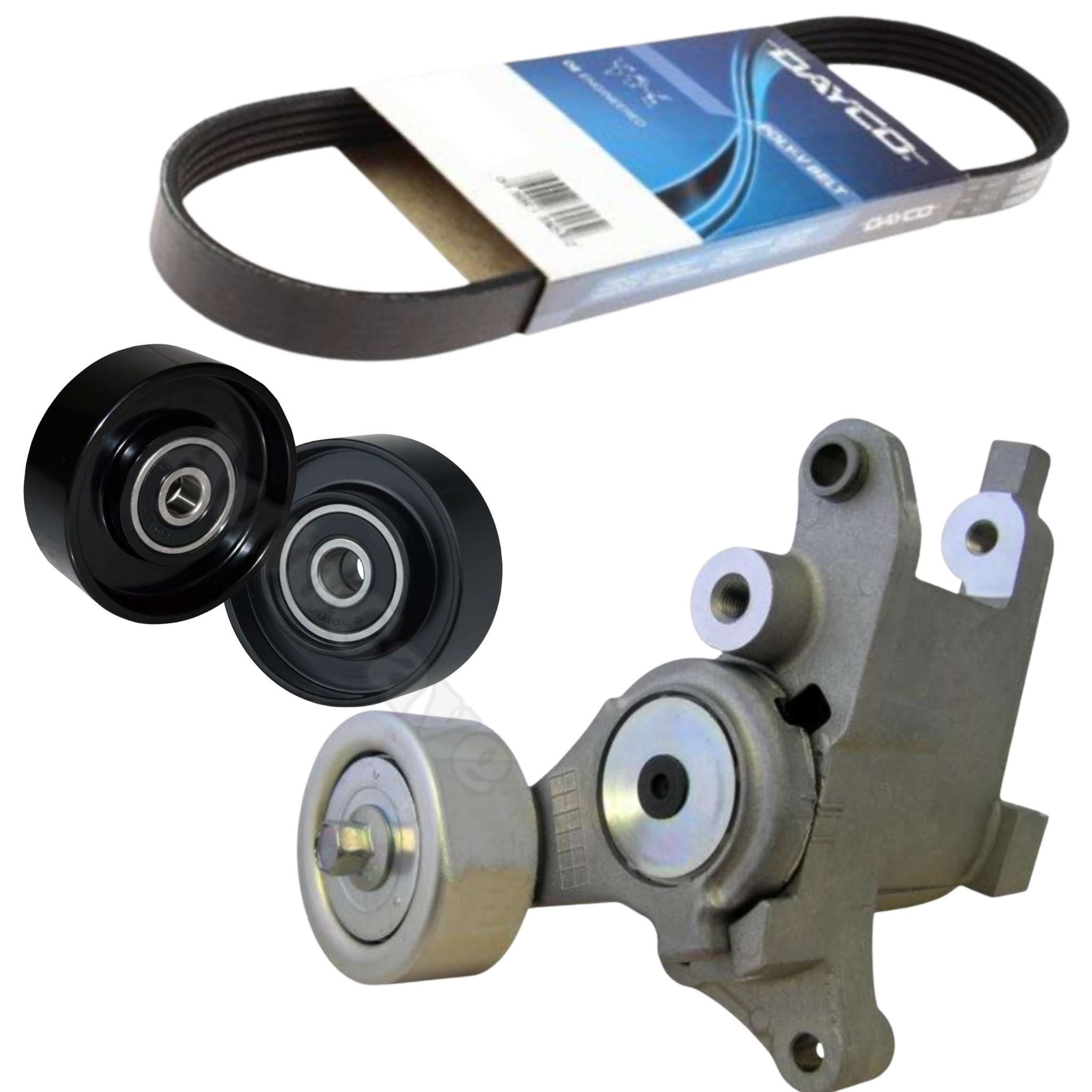 Toyota Hilux 05-15 1KD Drive Belt + Tensioner + Pulleys Complete Kit Dayco