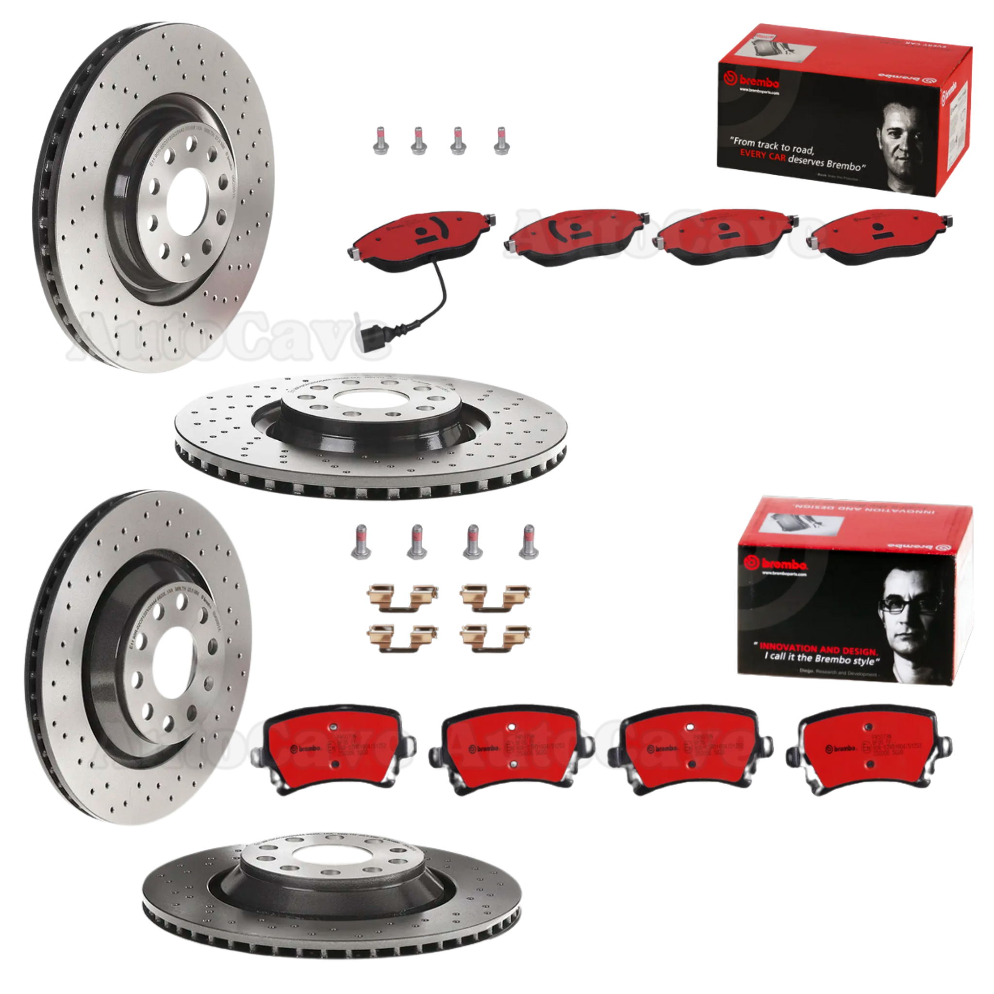 Front+Rear Brembo Drilled Brake Package Skoda Octavia RS 13-20