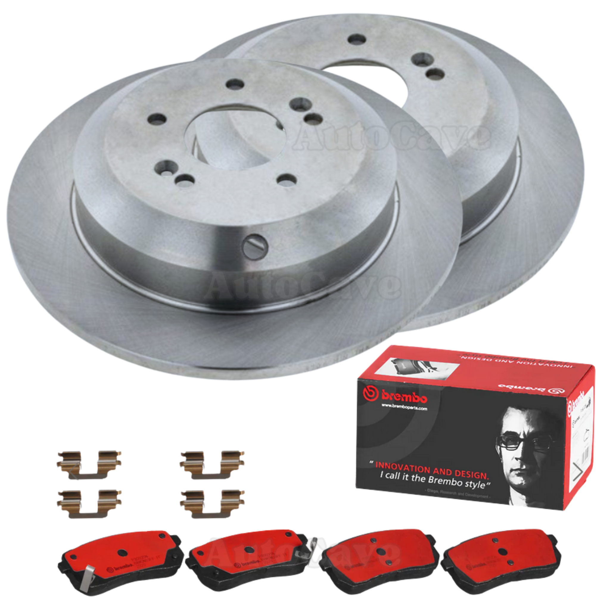 Kia Carnival YP rear brake kit - Hi-Q rotors and Brembo ceramic pads
