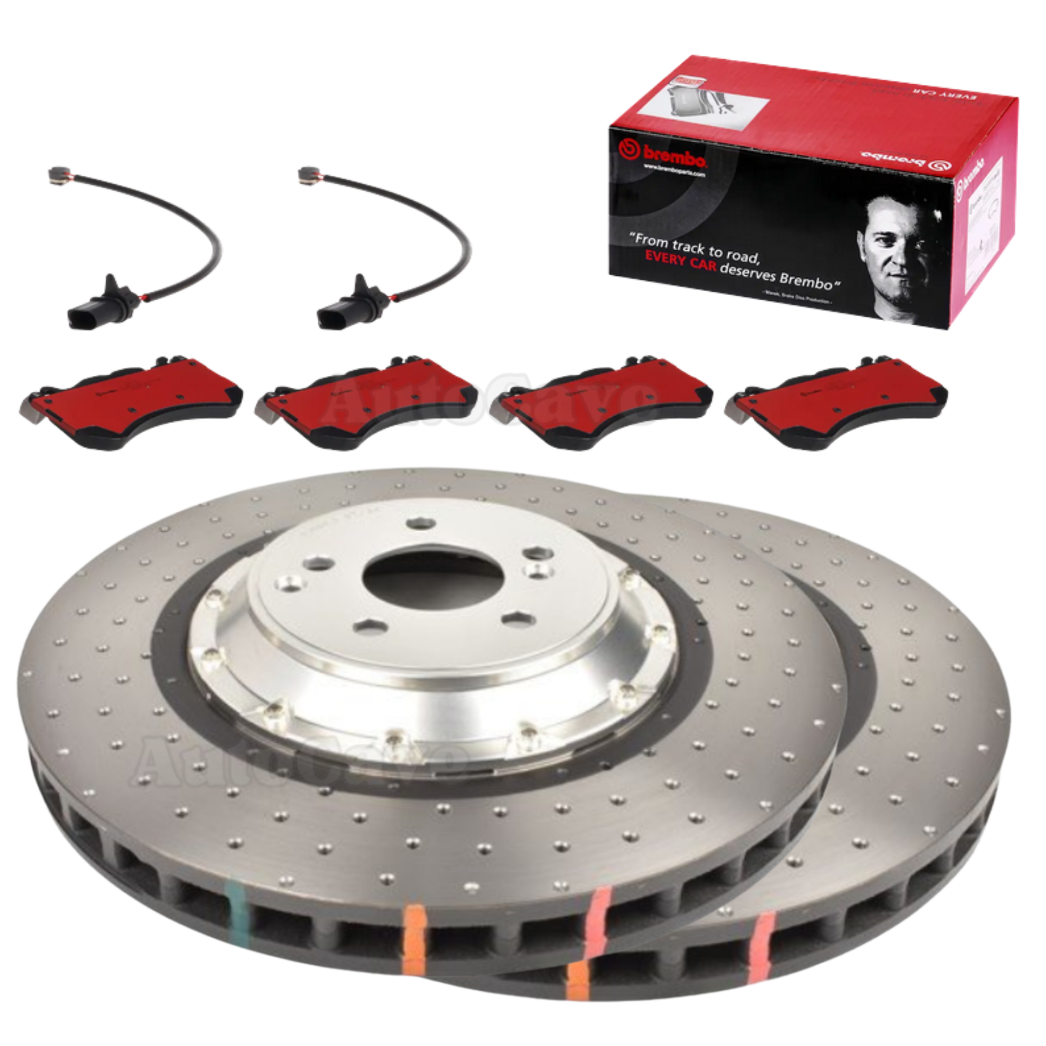 Front 2pc Drilled DBA Brake Package Mercedes-Benz C63s AMG 2015-2023 W205