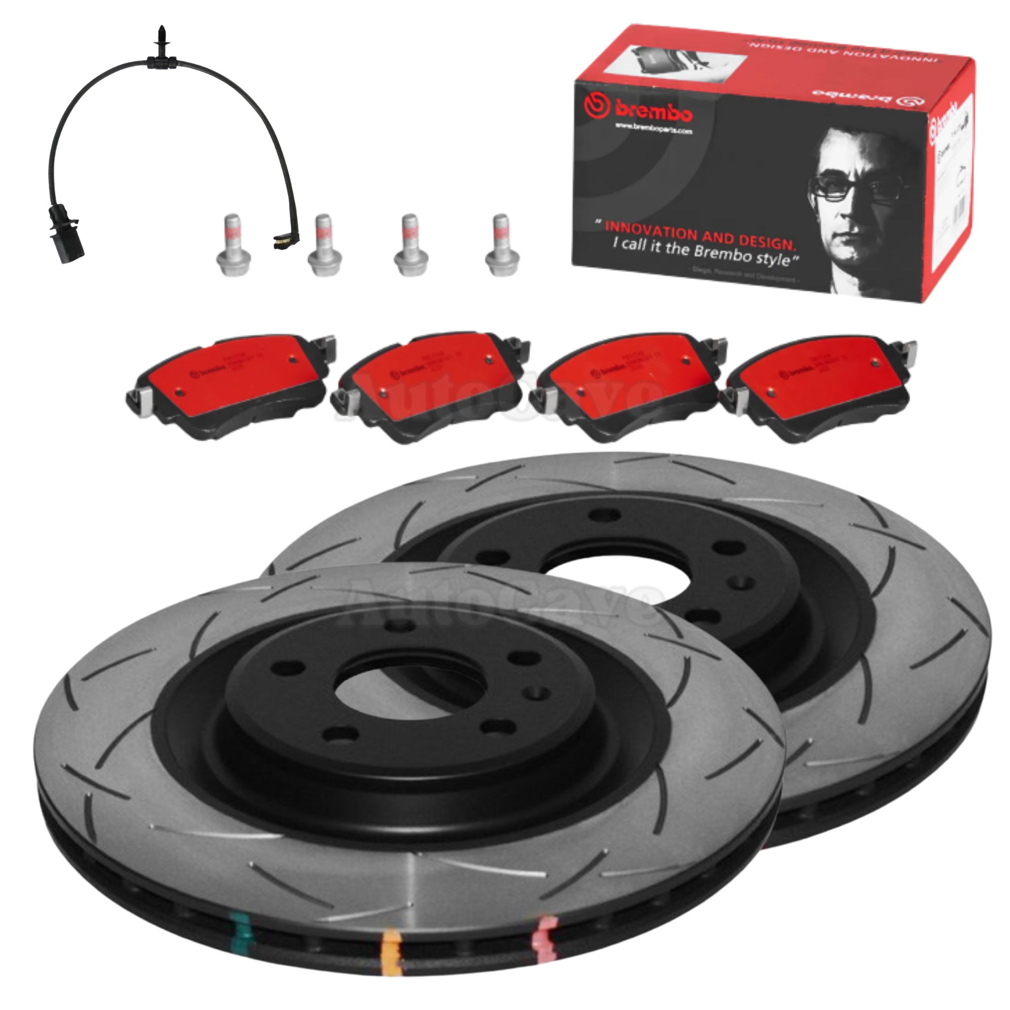 Audi SQ5 FY Petrol 2017-2021 Rear DBA T3 Brembo Slotted Brake Package 330mm