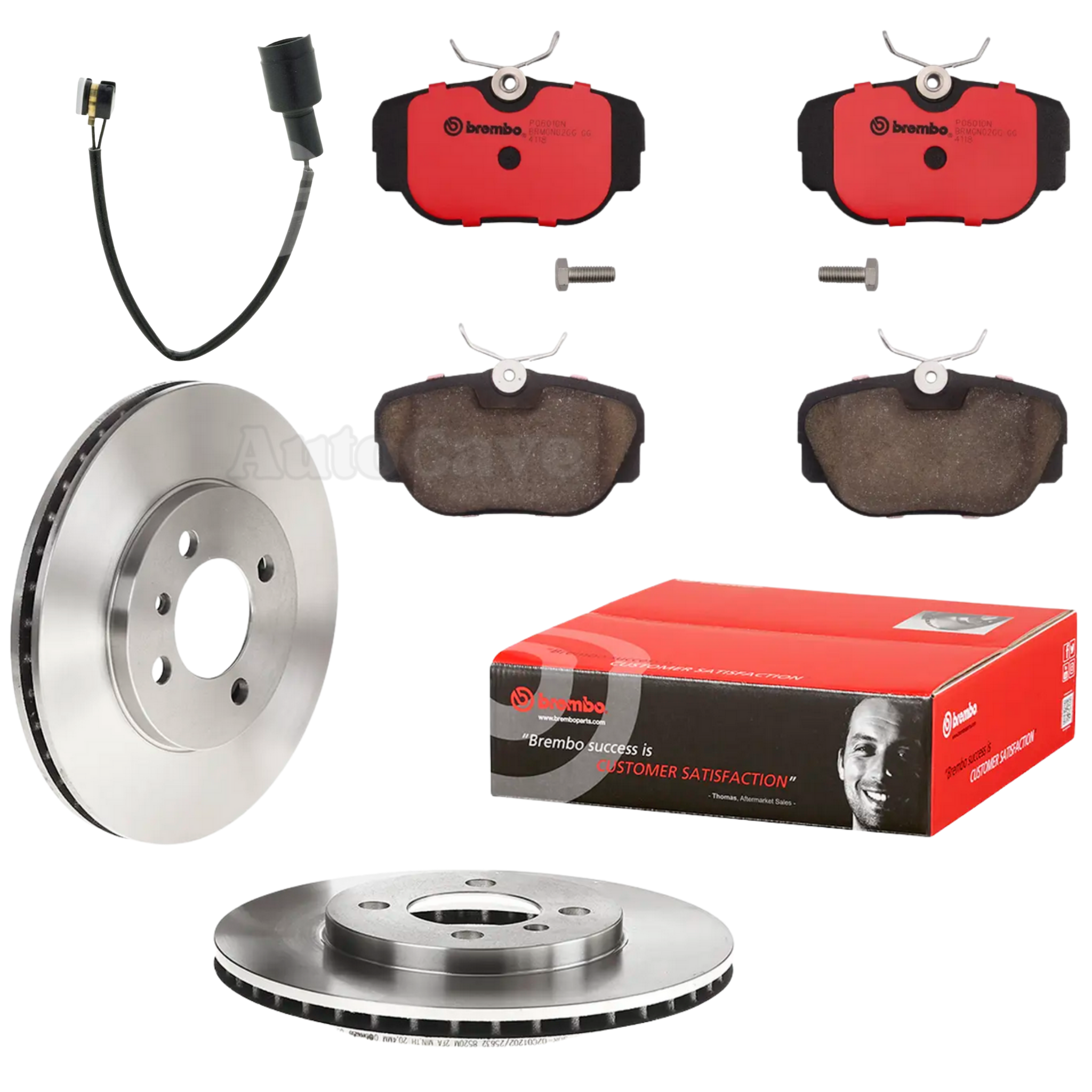 BMW E30 front brake kit 260mm - Brembo rotors and ceramic pads