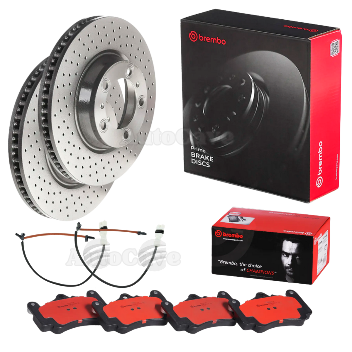 Porsche 911 Carrera 3.8 S/4S 997 04-12 Front Drilled Brake Package 330mm Brembo