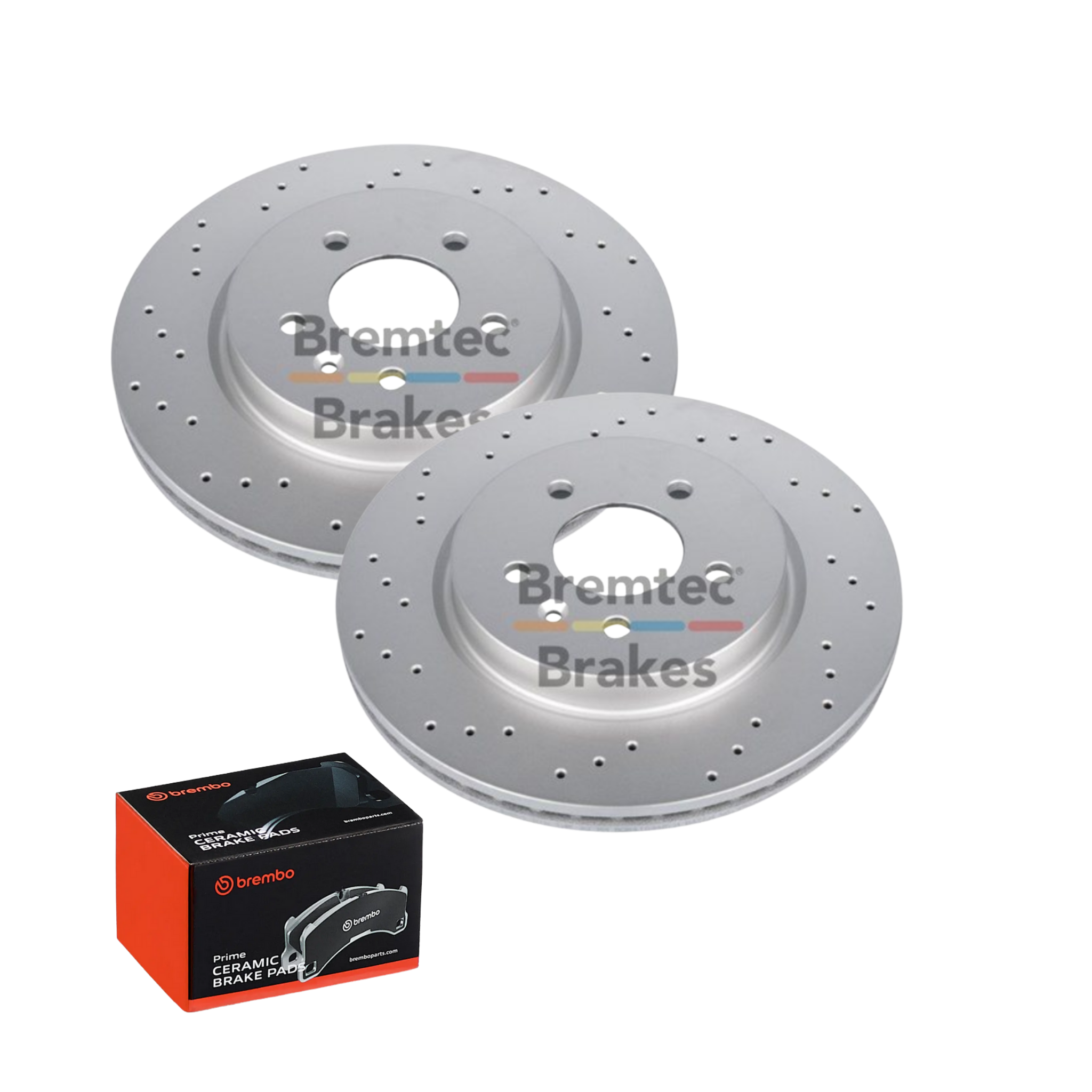Rear Rotors Drilled Brake Package Holden Opel Astra VXR 315mm