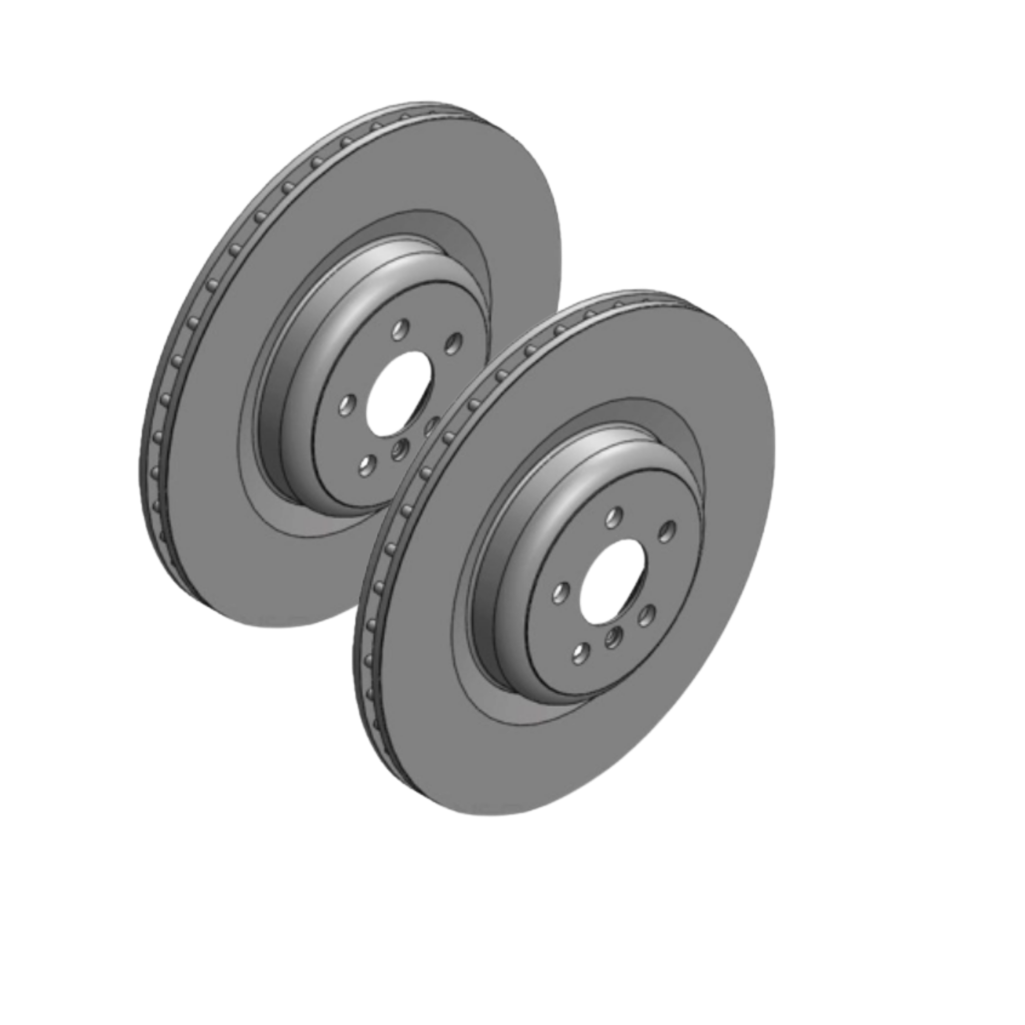 BMW 840i M850i M760Li Rear Rotors Pair Fremax 398mm Diameter