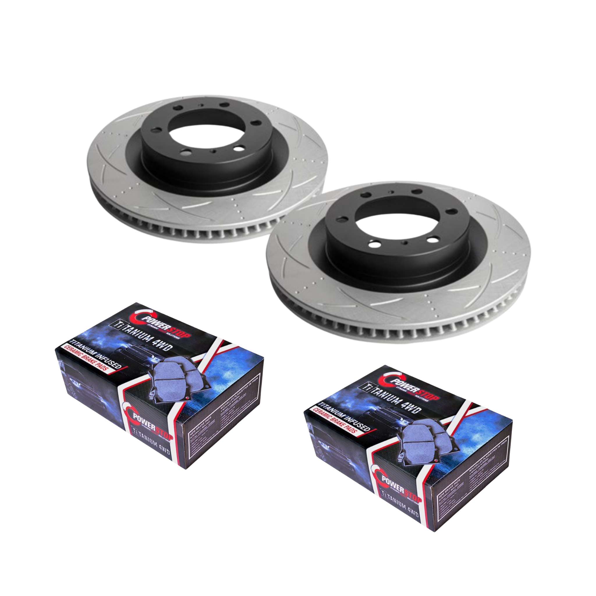 Toyota Landcruiser Prado 2009-2015 150 Series Heavy Duty Brake Package Front Bendix Powerstop