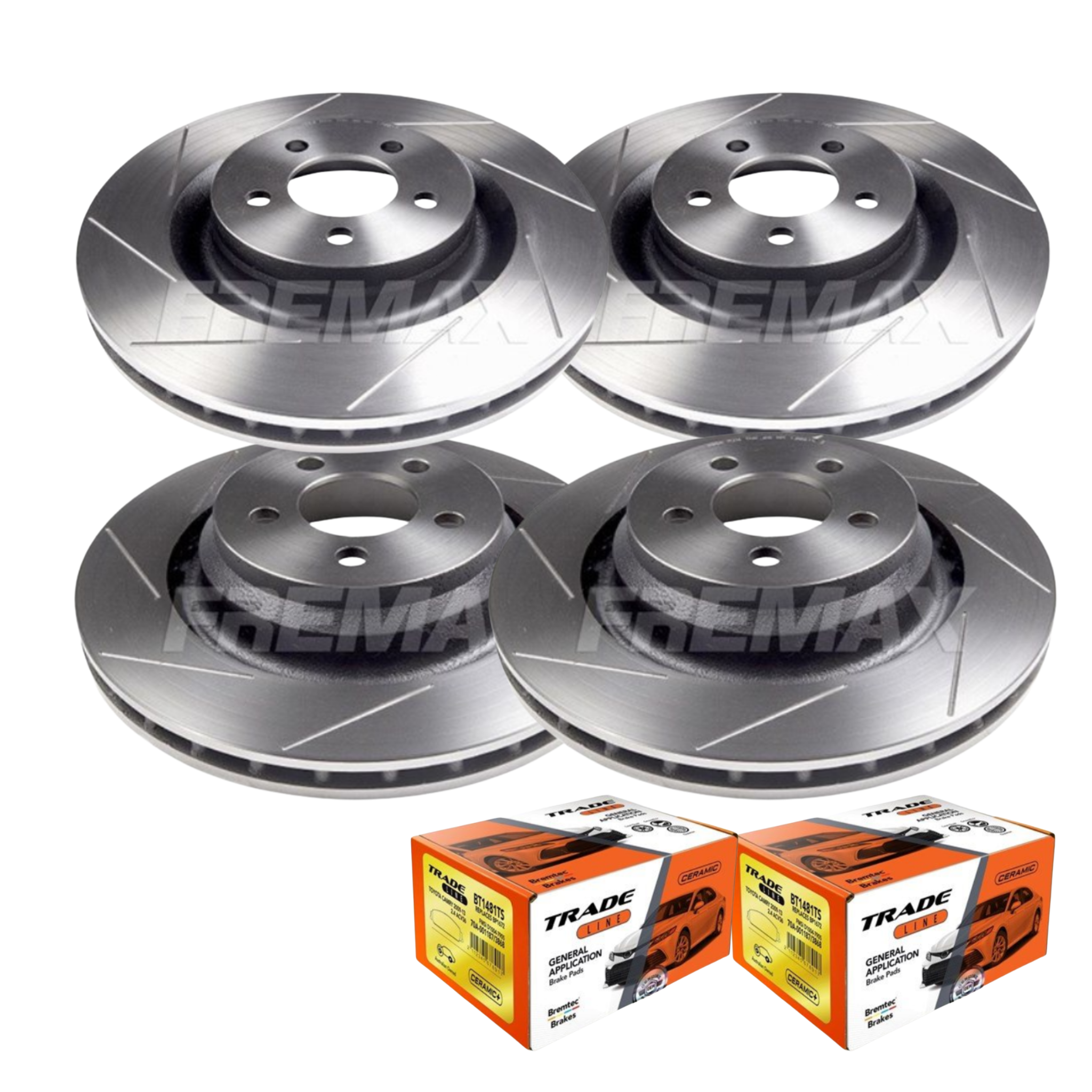 Front & Rear Slotted Brake Package Package Chrysler 300 SRT-8 2005-2023