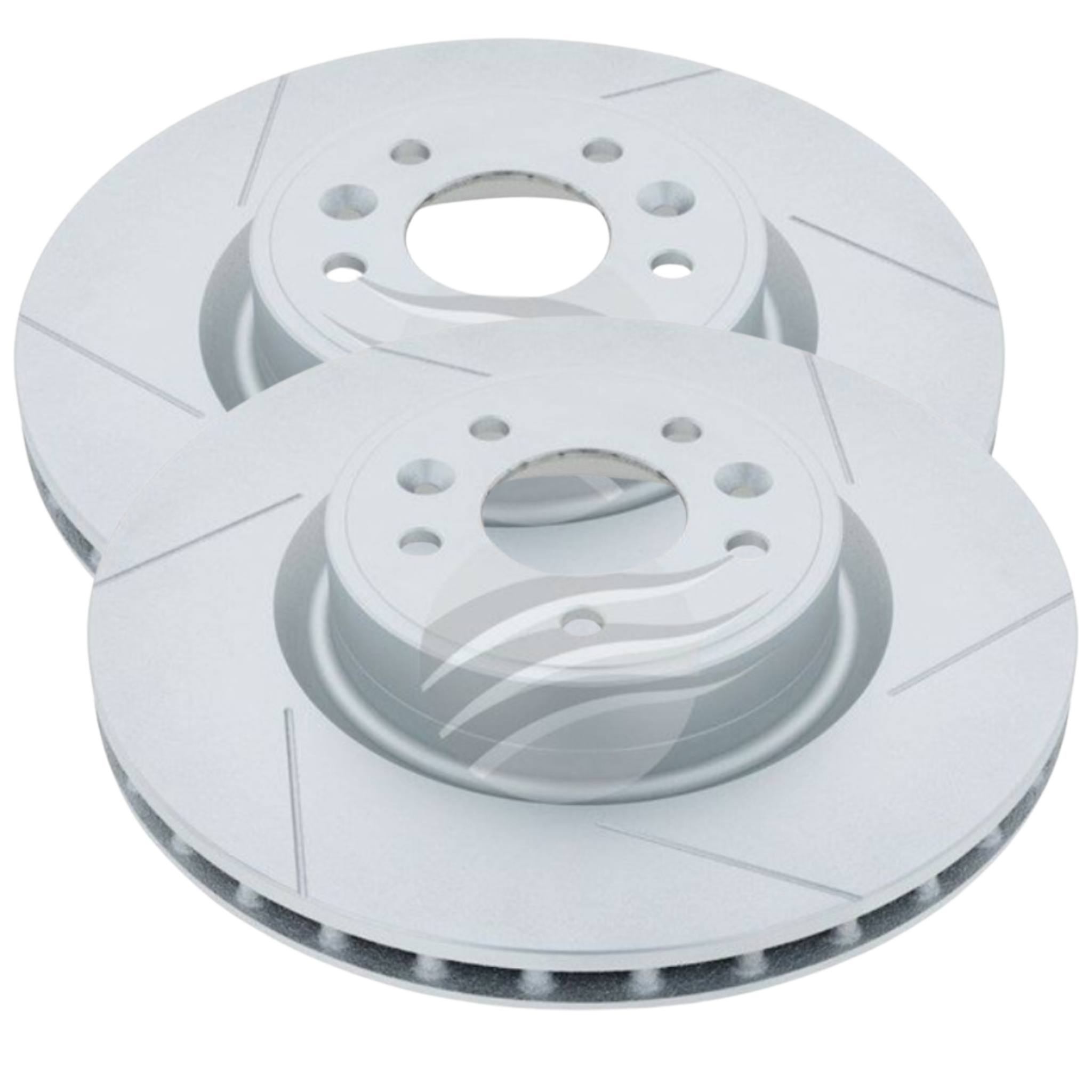 Pair Front Rotors Renault Megane RS Slotted 340mm X95 RS250 RS265 RS275