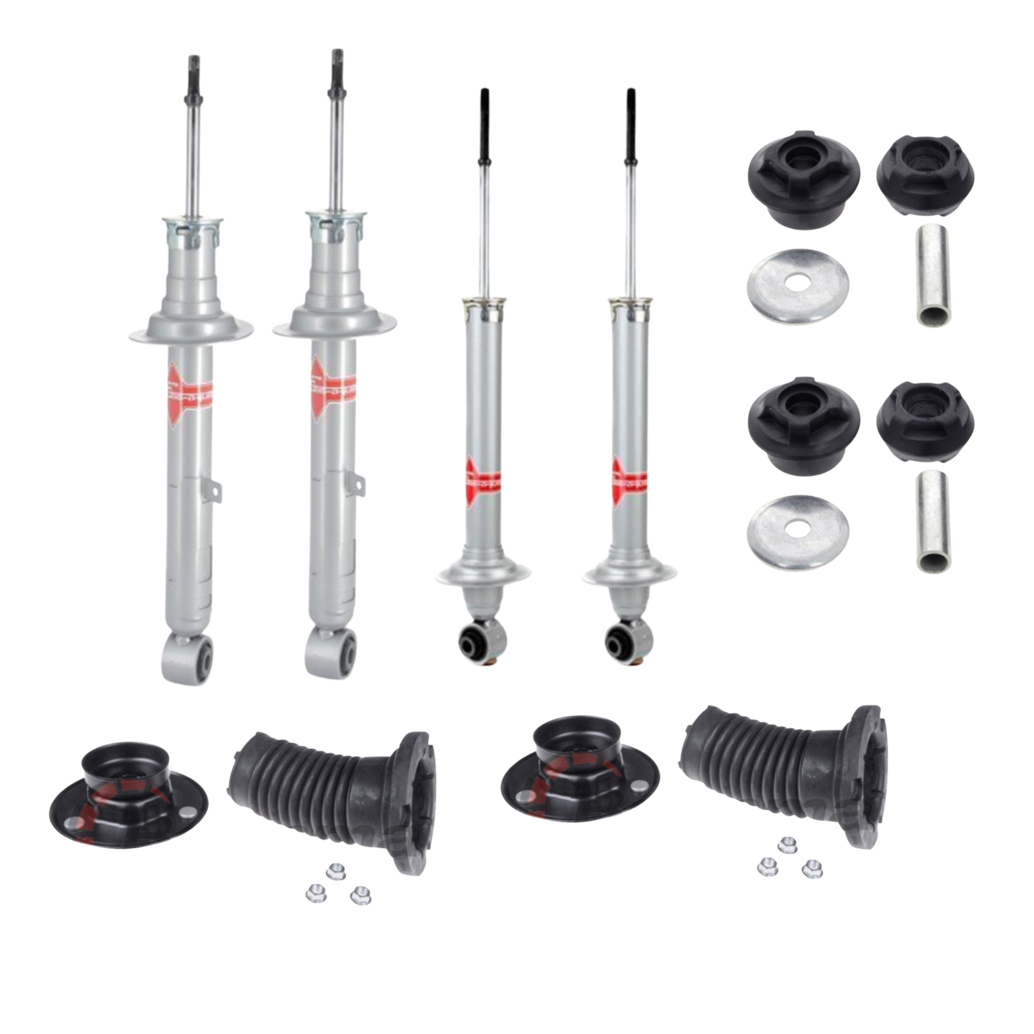 Lexus IS250 IS350 2005-2013 KYB Front & Rear Shock Absorber kit with Mounts