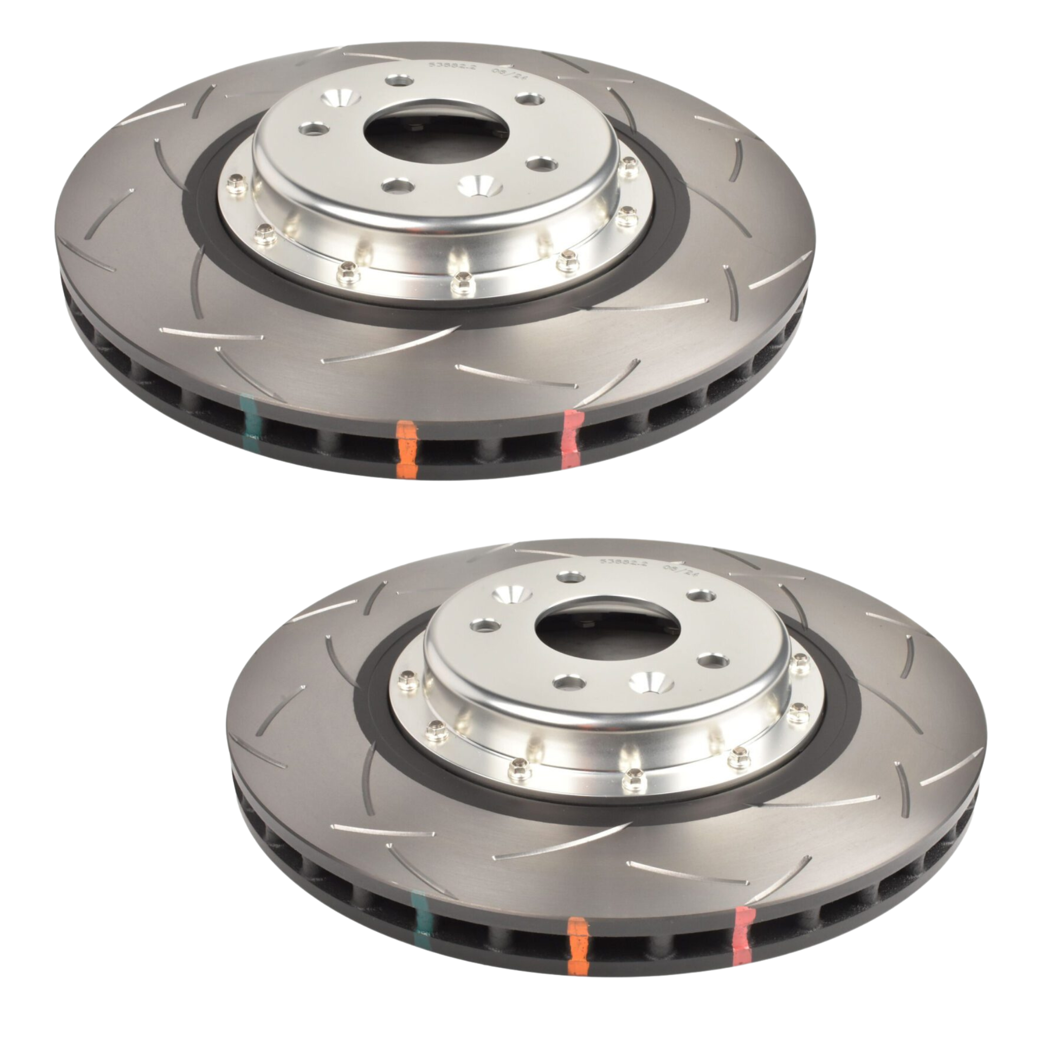 Pair Front Rotors Renault Megane RS DBA Slotted 355mm RS280 RS300 BFB DBA53882SLVS