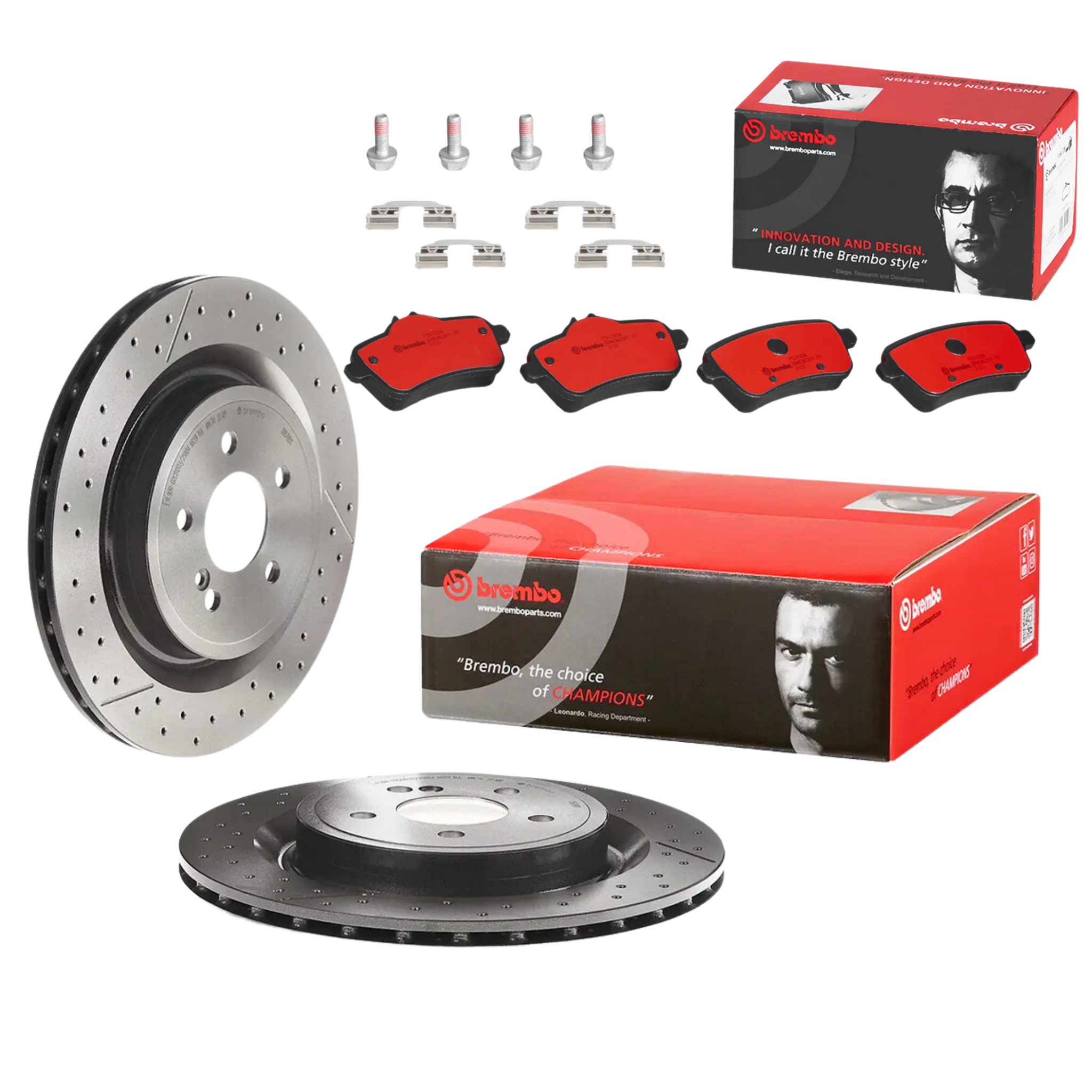 Mercedes-AMG A45 CLA45 GLA45 rear brake kit - Brembo 09.B788.11 rotors and P50100N pads