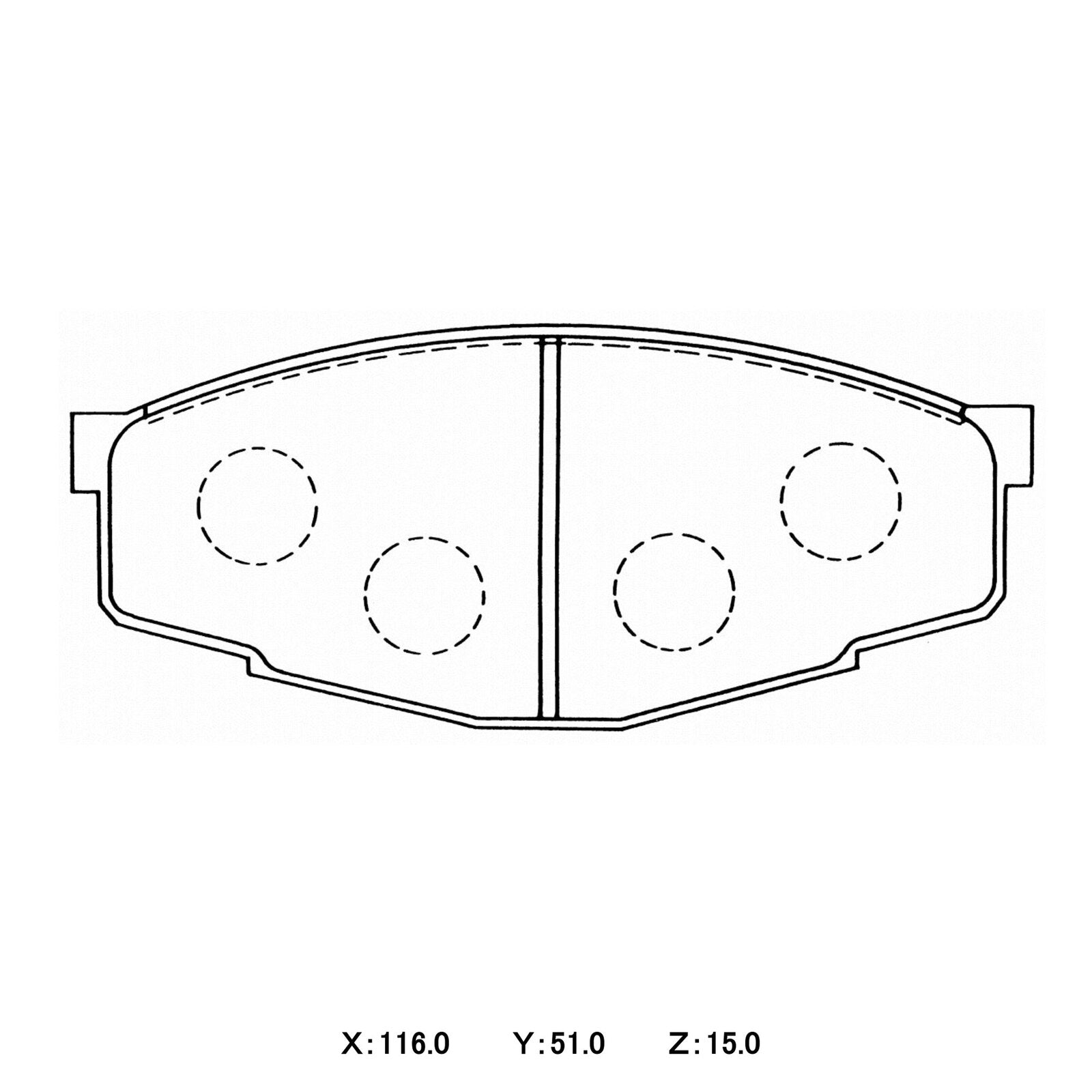 WinmaX W5 Performance Trackday Brake Pads Toyota Hilux 82