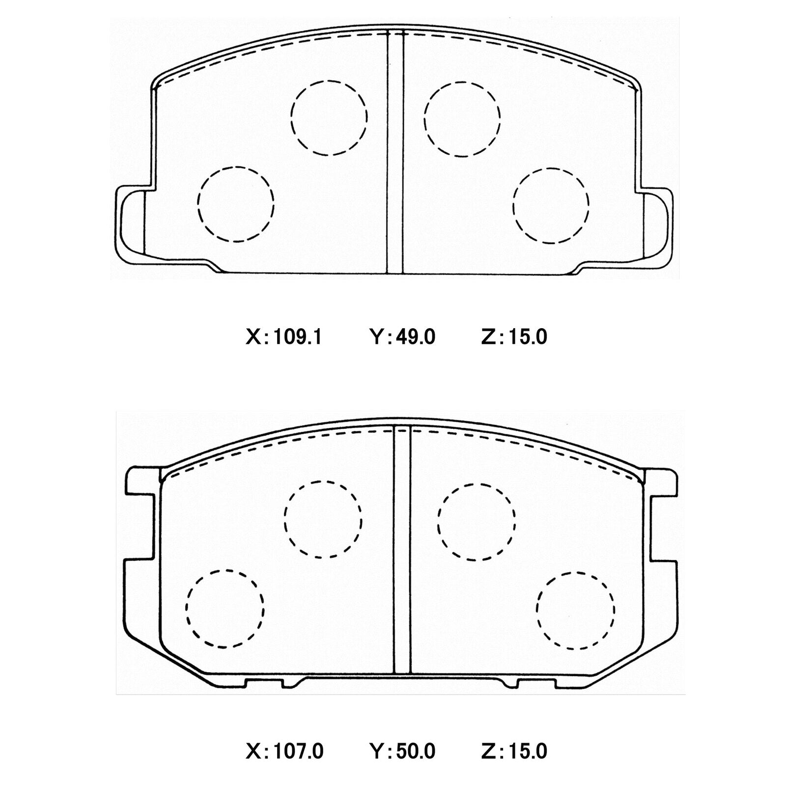 WinmaX W3 Performance Trackday Brake Pads Toyota Levin AE86