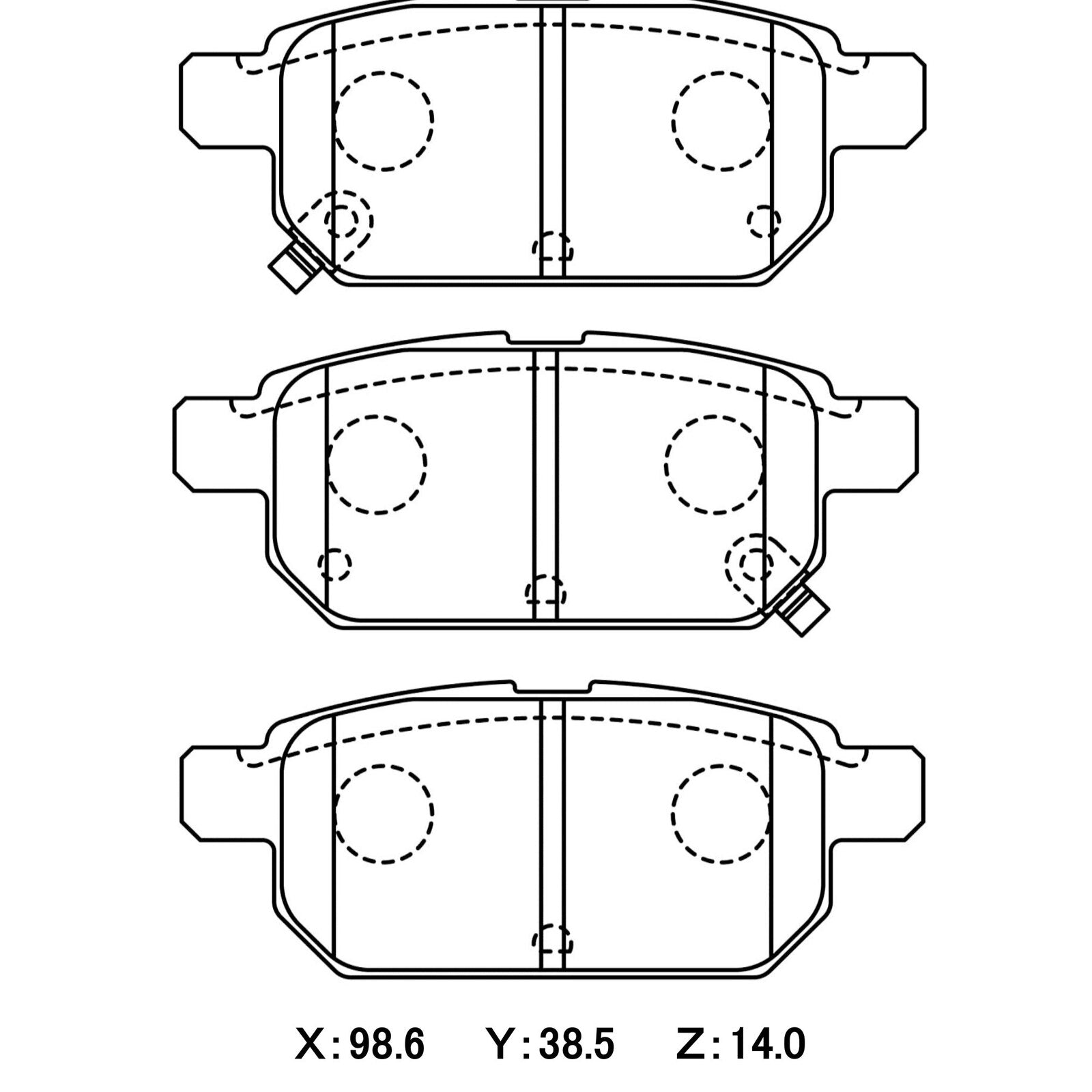 WinmaX W3 Performance Trackday Brake Pads Suzuki Swift Sport REAR