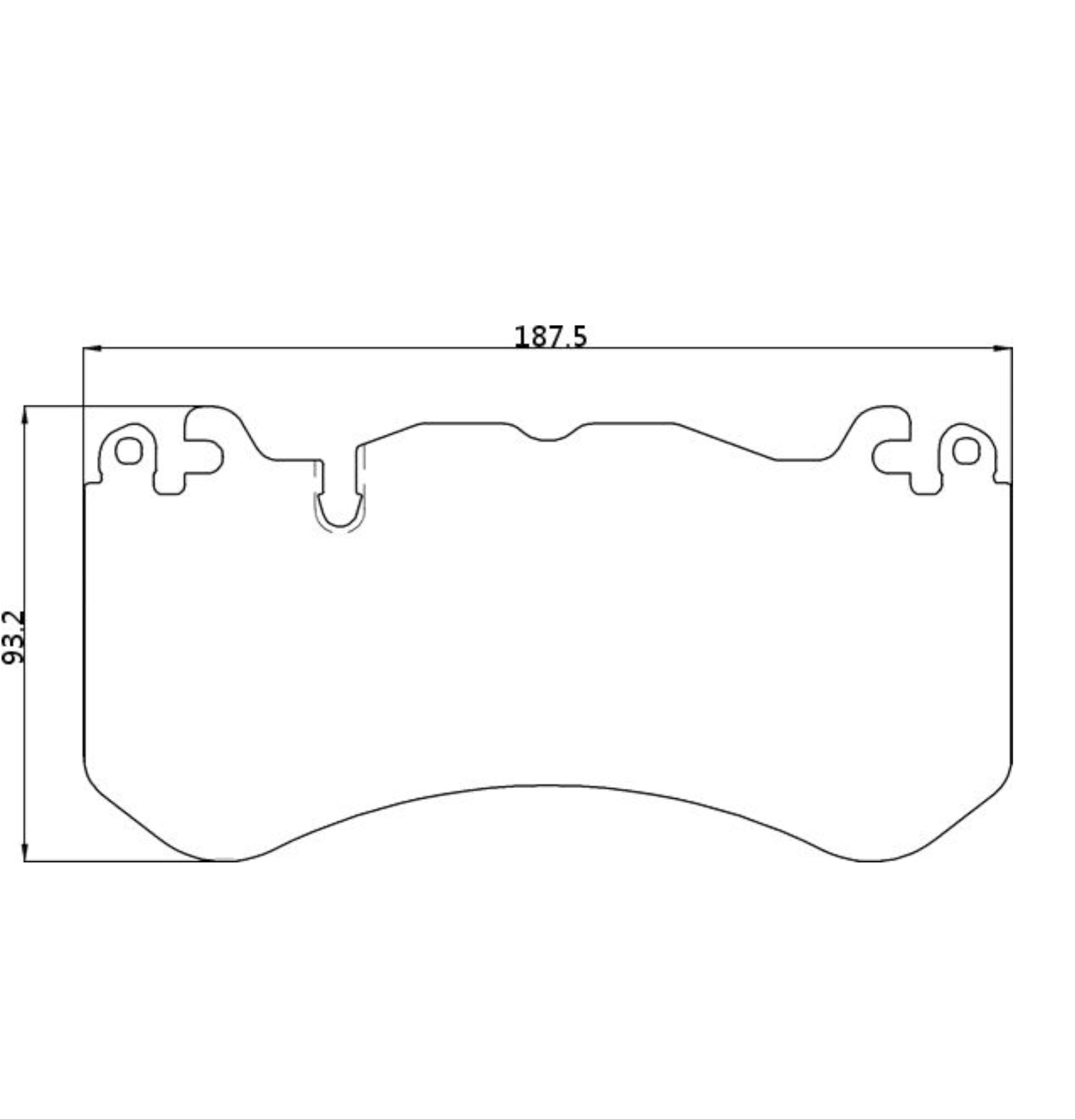 WinmaX W3 Performance Trackday Brake Pads Mercedes C63s / E63 / Audi RS6
