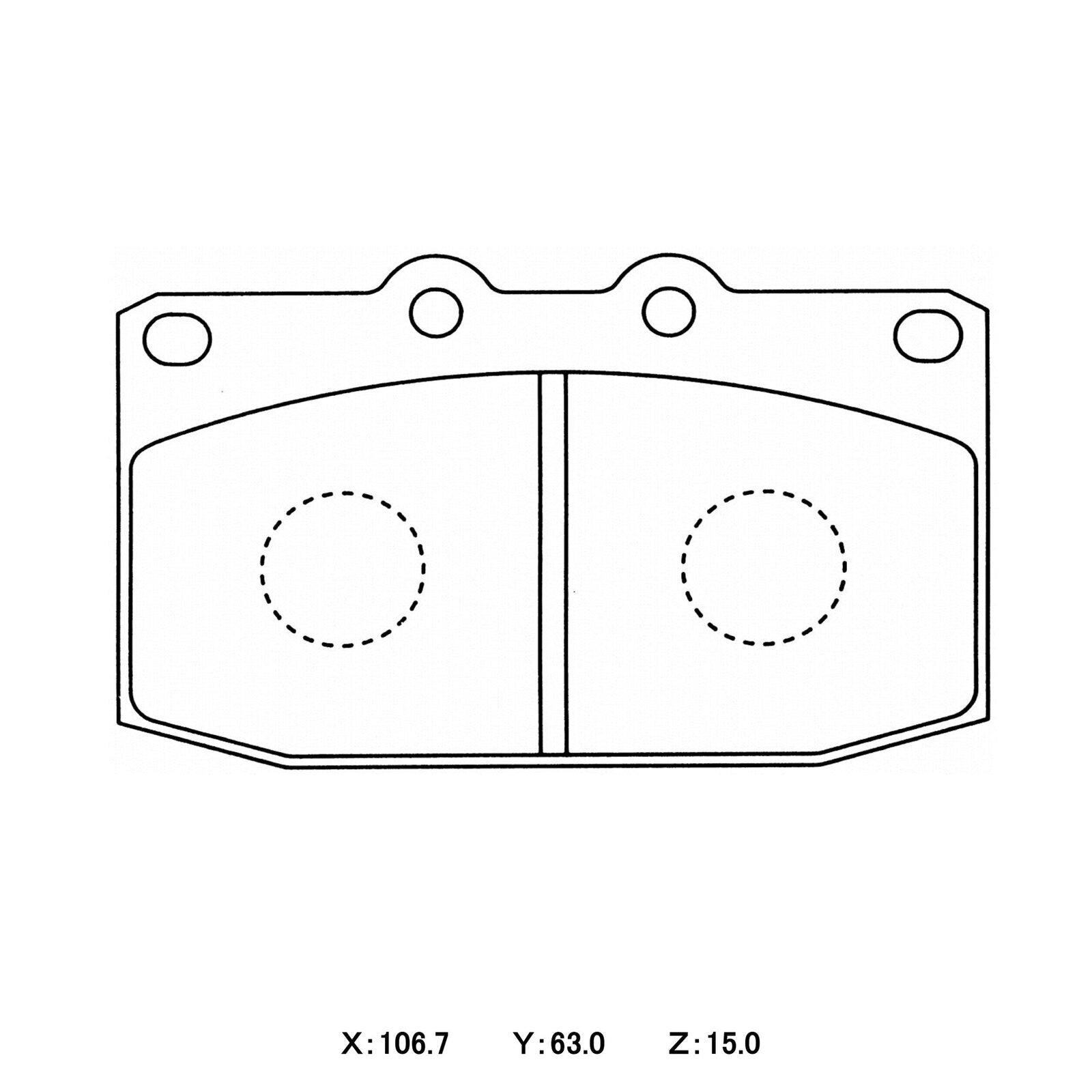 WinmaX W6.5 Race Brake Pads Mazda RX7 FC