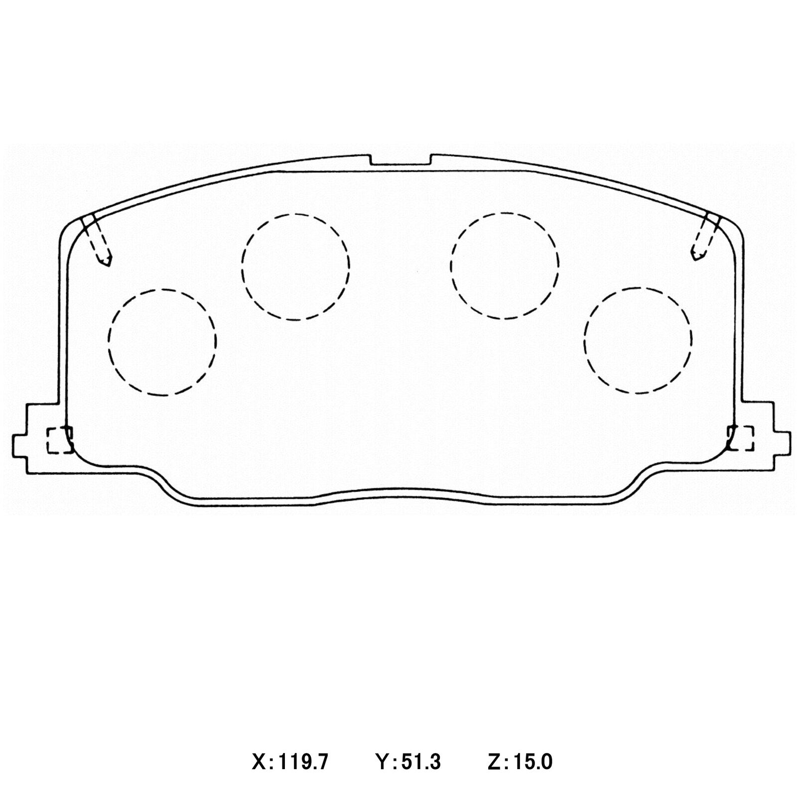 WinmaX W5 Performance Trackday Brake Pads Toyota Celica