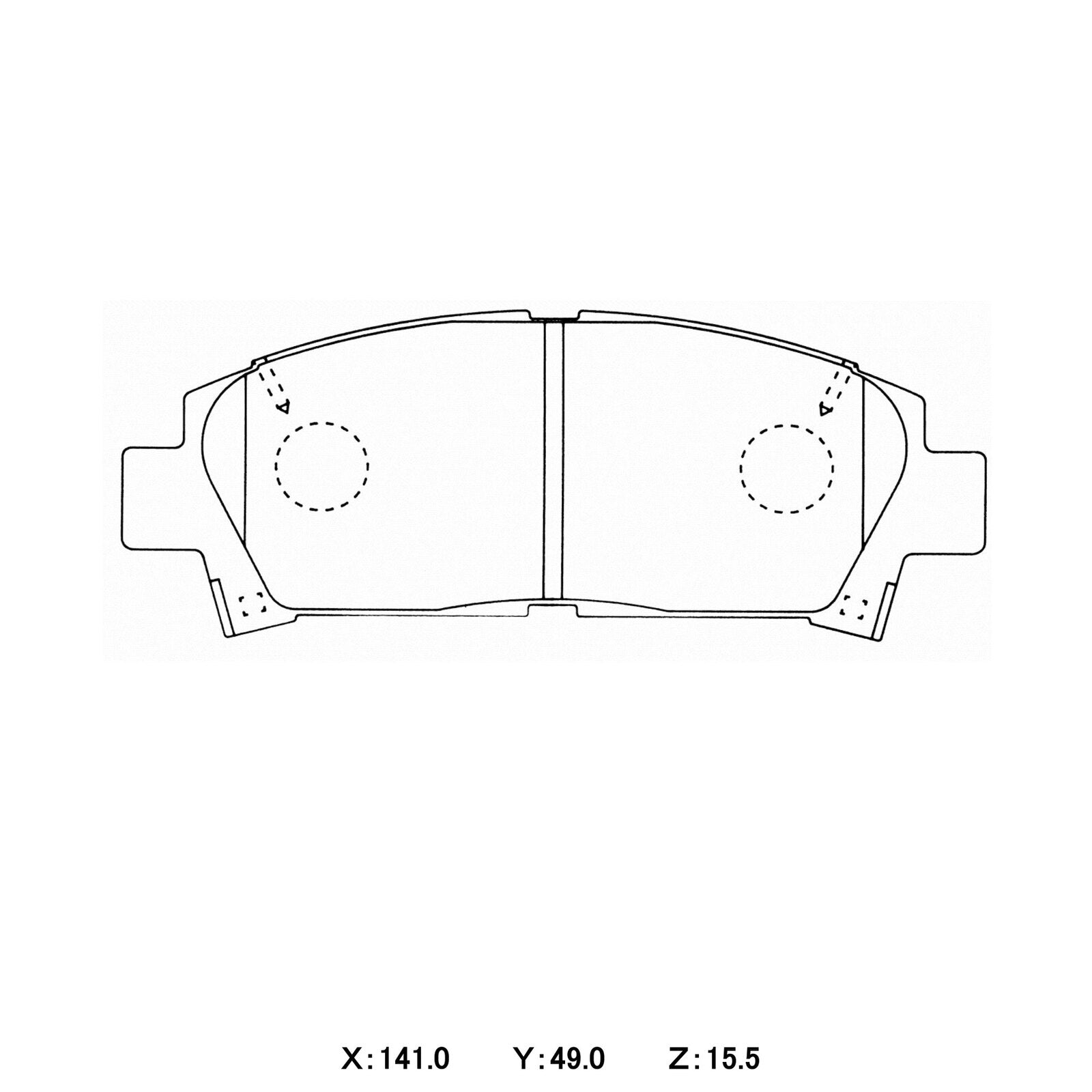WinmaX W3 Performance Trackday Brake Pads Toyota MR2 / Celica / Corolla