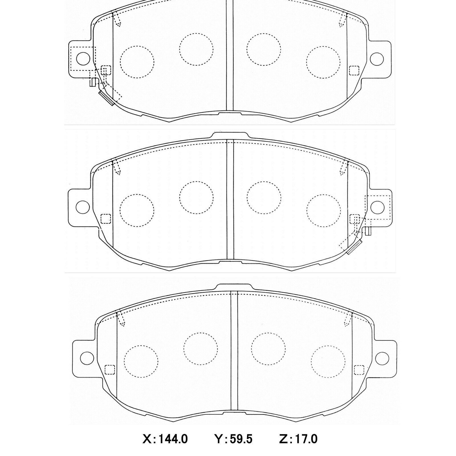 WinmaX W3 Performance Trackday Brake Pads Toyota Supra JZA80 (2pot)