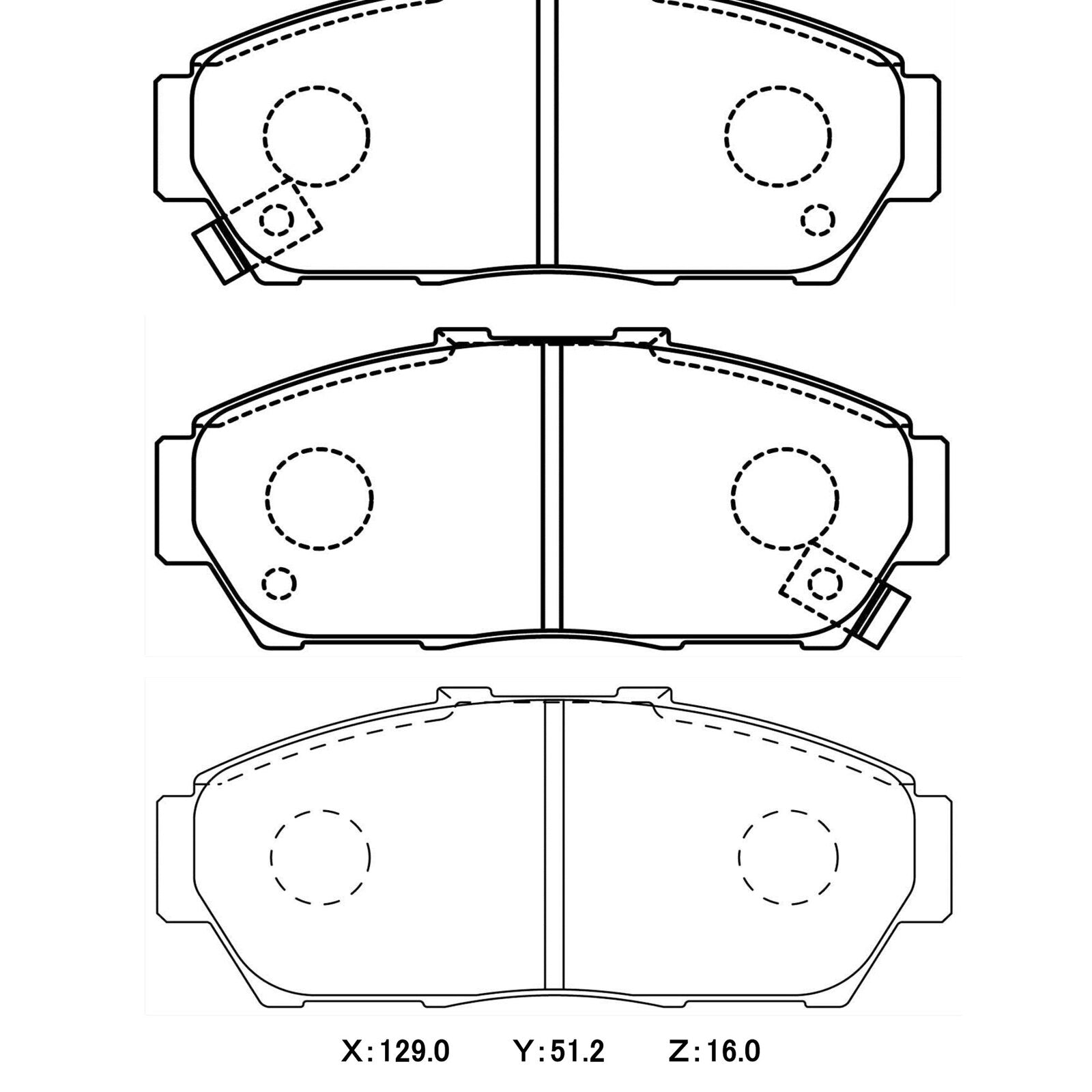 WinmaX W3 Performance Trackday Brake Pads Honda Integra DC2 / Civic
