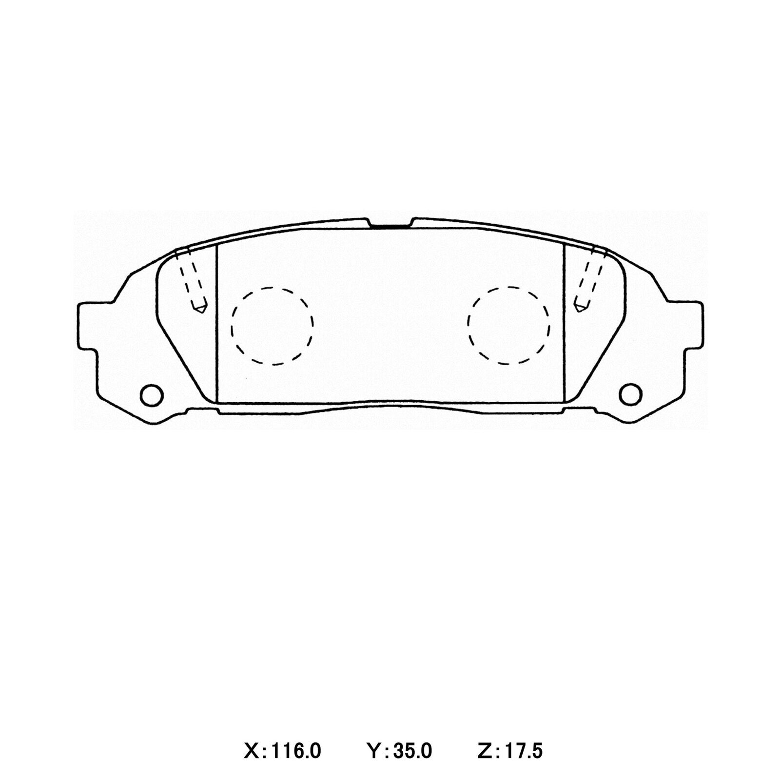 WinmaX W5 Performance Trackday Brake Pads Toyota Chaser JZX100
