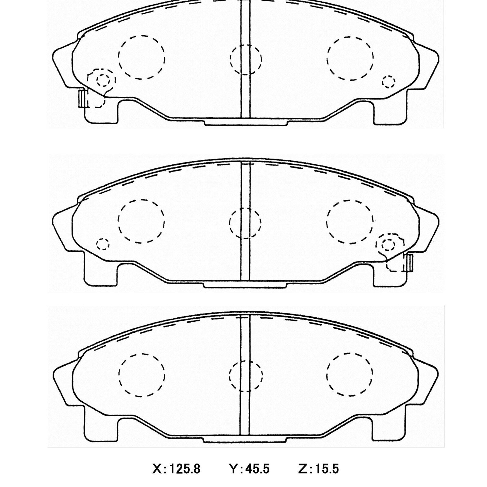 WinmaX W6.5 Race Brake Pads Daihatshu Charade G200 / G201 / G203