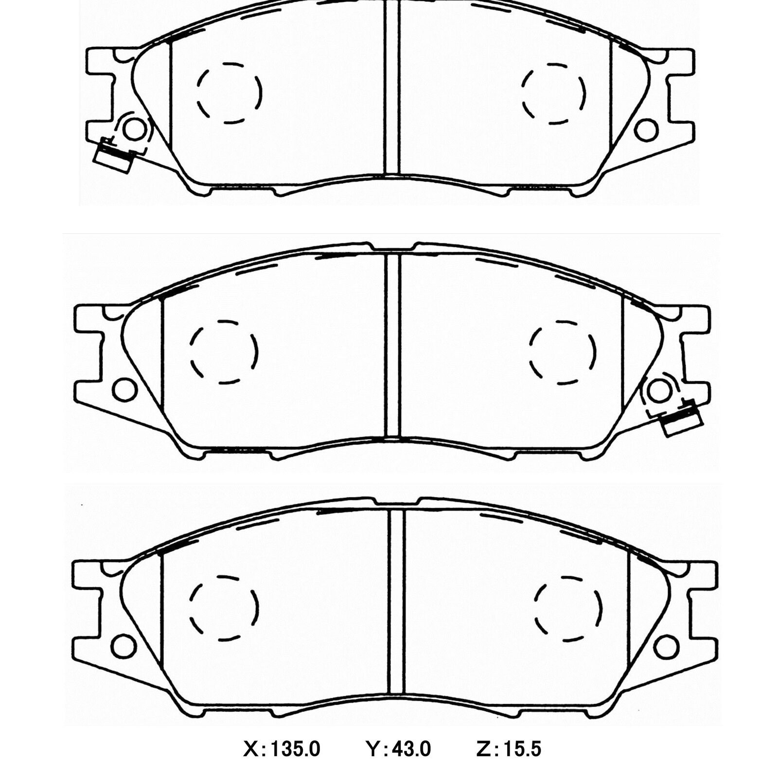 WinmaX W5 Performance Trackday Brake Pads Nissan Pulsar N16 FRONT