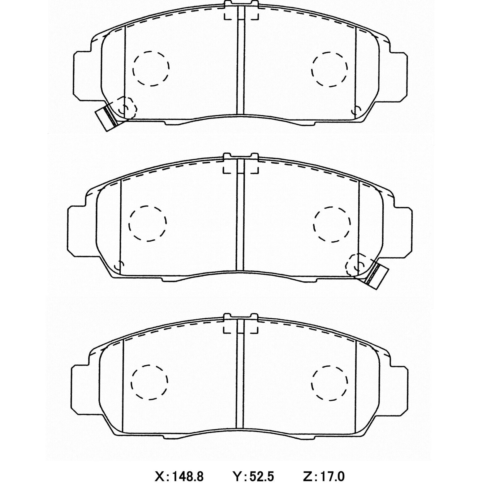 WinmaX W6.5 Race Brake Pads HONDA ACCORD CL7 Euro R, CL9