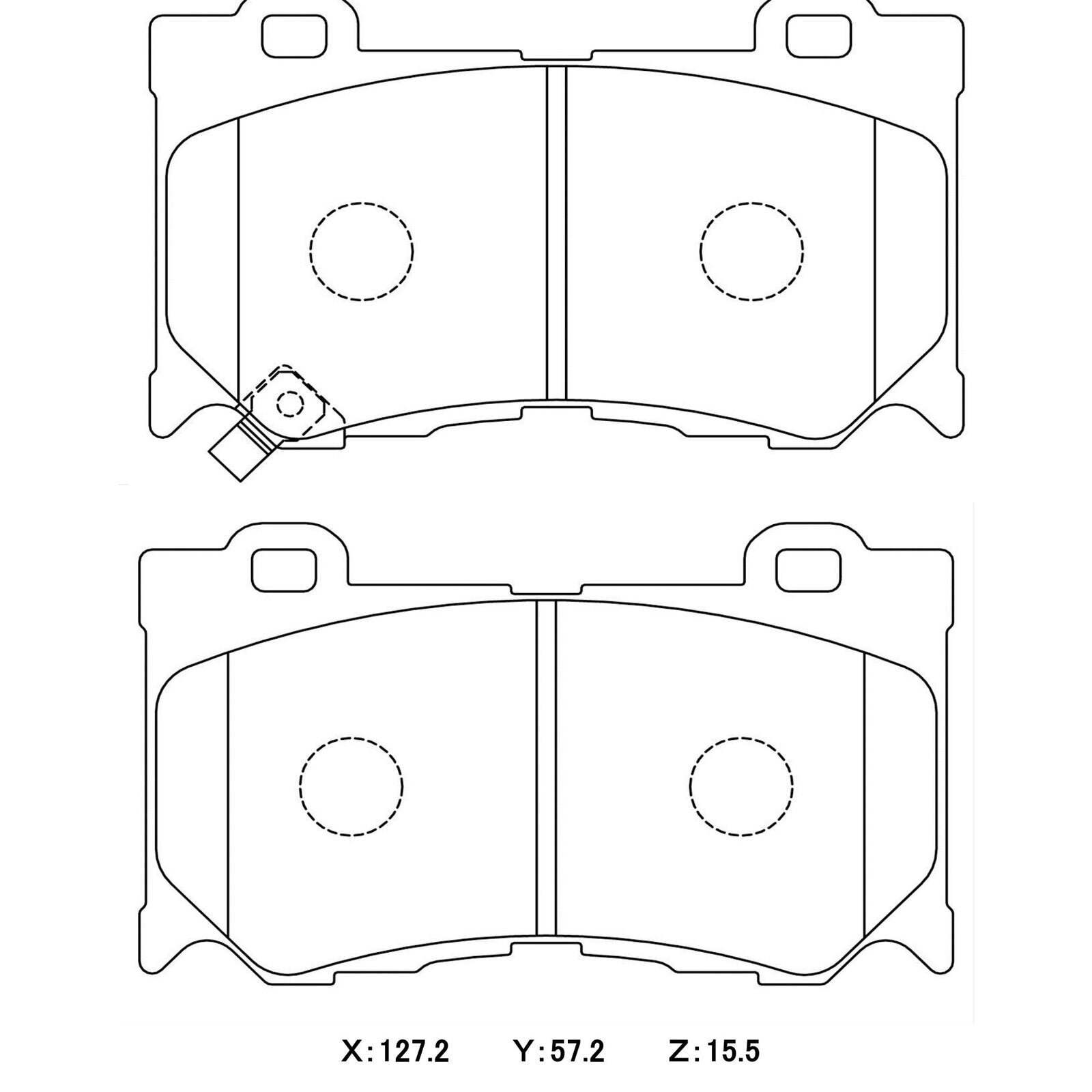 WinmaX W5 Performance Trackday Brake Pads Nissan 370Z (Akebono)