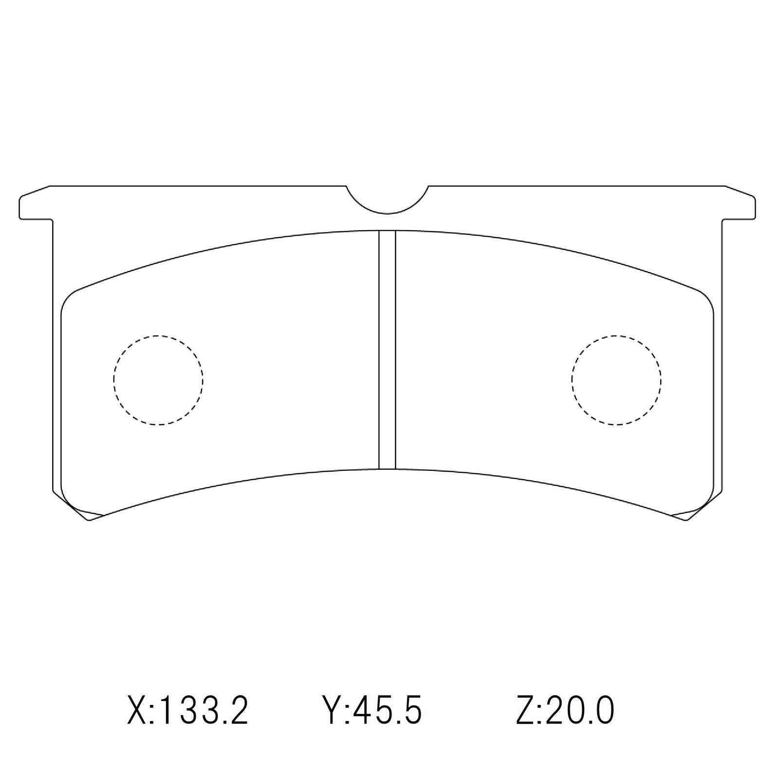 WinmaX W5 Performance Trackday Brake Pads Wilwood Superlite 7416 plate