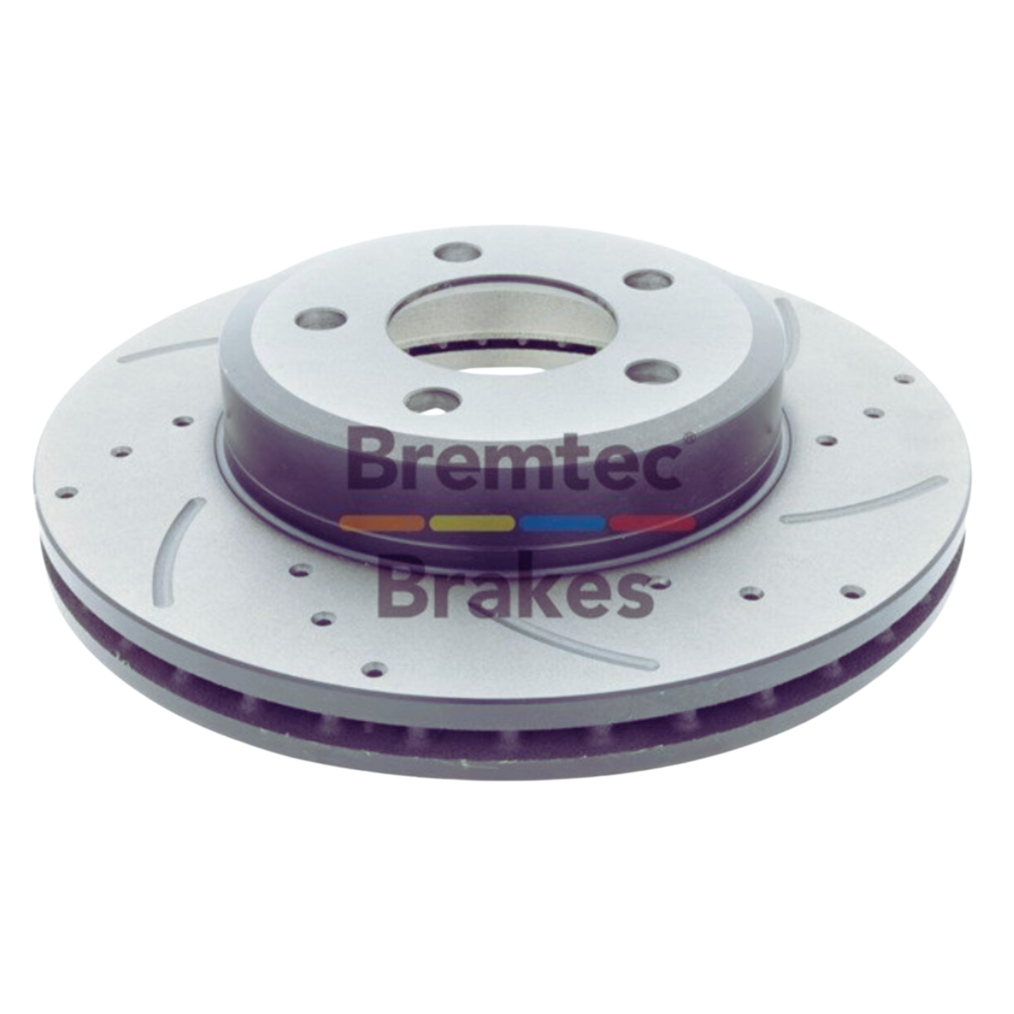 Pair Front Performance Brake Rotors Ford Falcon Slotted Drilled Bremtec Evolve DBA504 BDR504EV