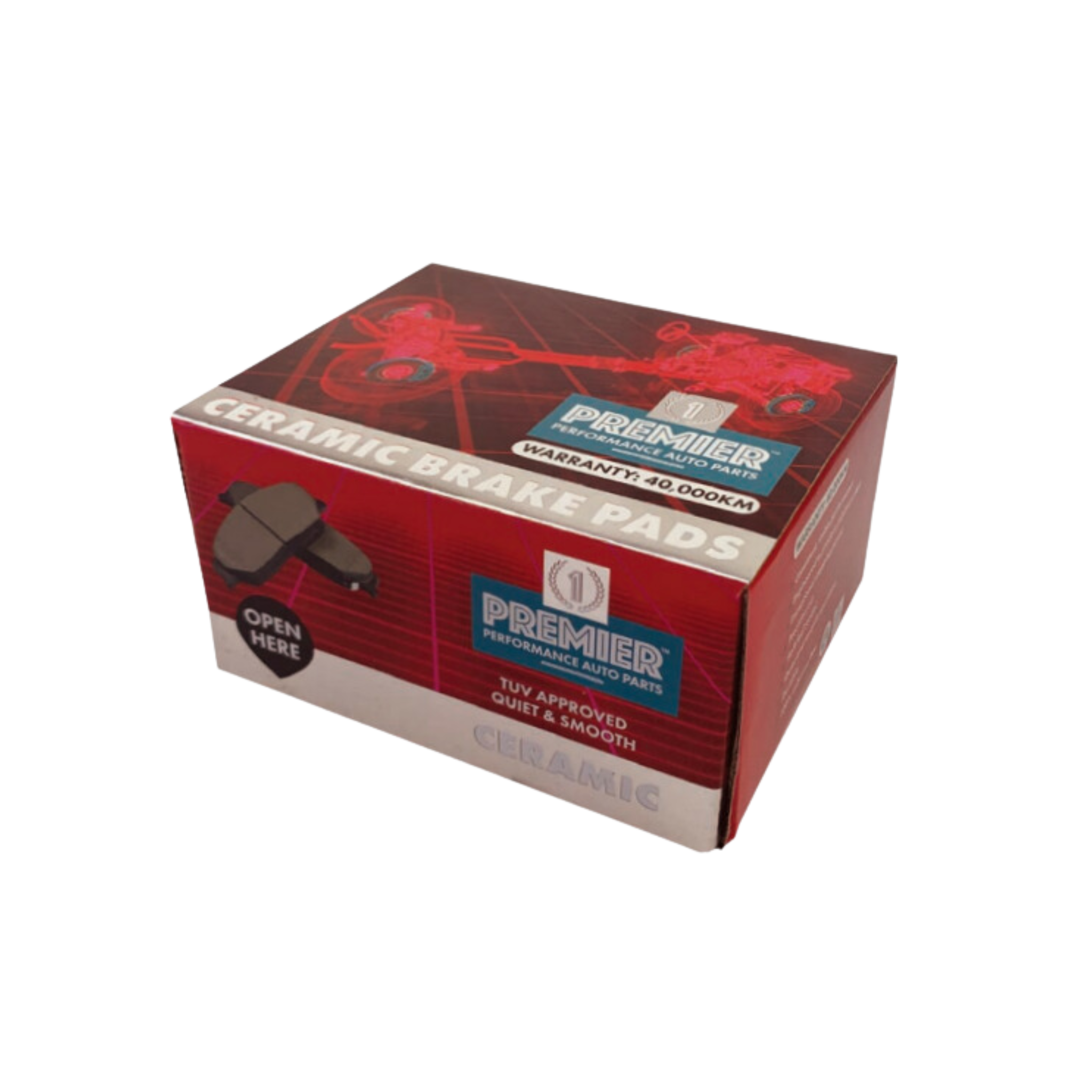 Premier Ceramic Front Brake Pads Triton MR 2019-2025 DB1916 Pajero Sport