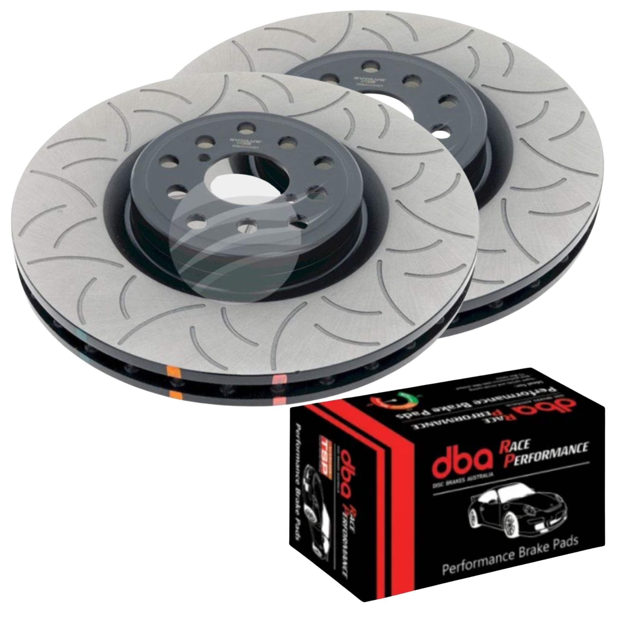 *Various Brakepad Options* Evolve Front Slotted Brake Package Brembo Subaru WRX STI BRZ Toyota 86 326mm