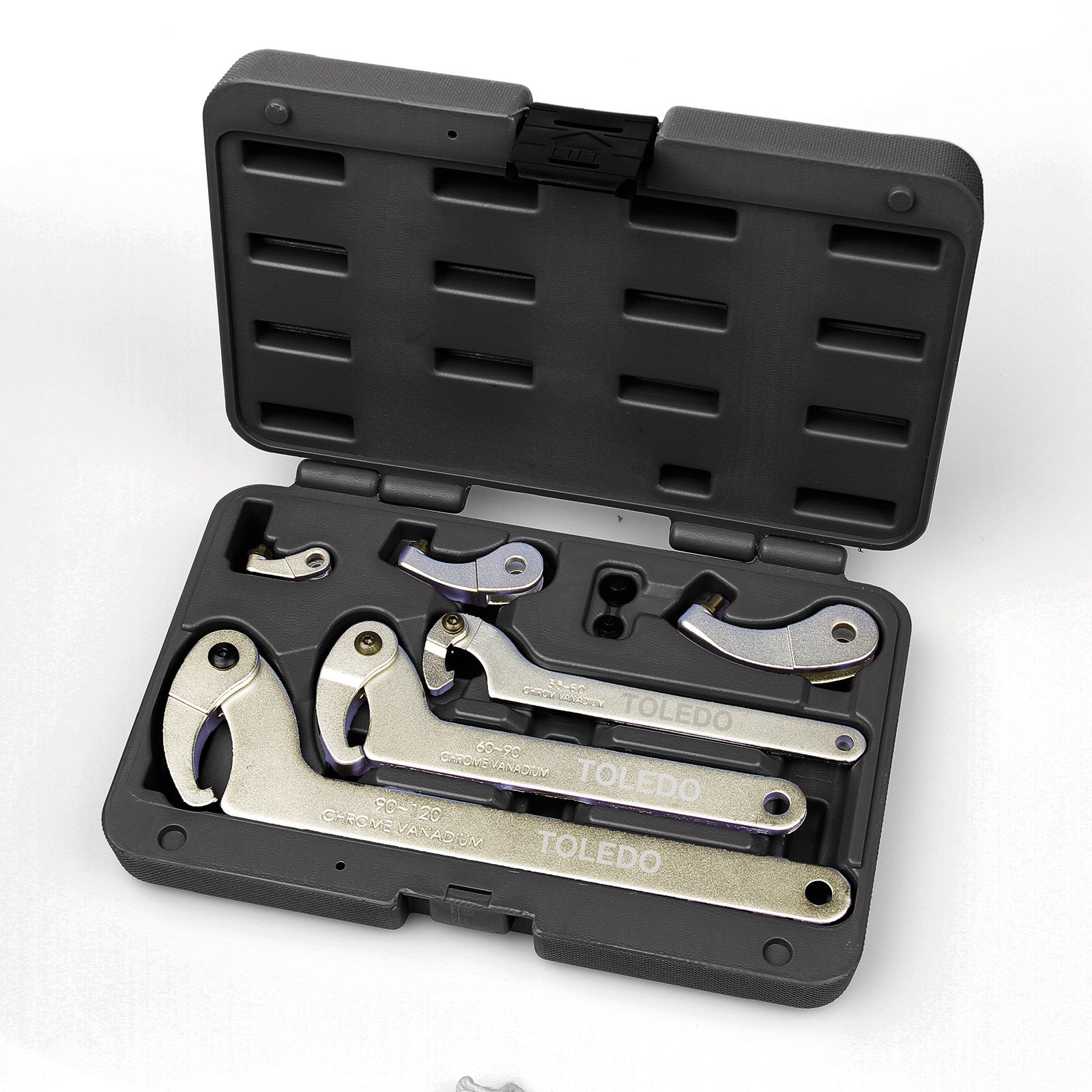 Toledo Adjustable C-Hook Wrench Set 8 Piece
