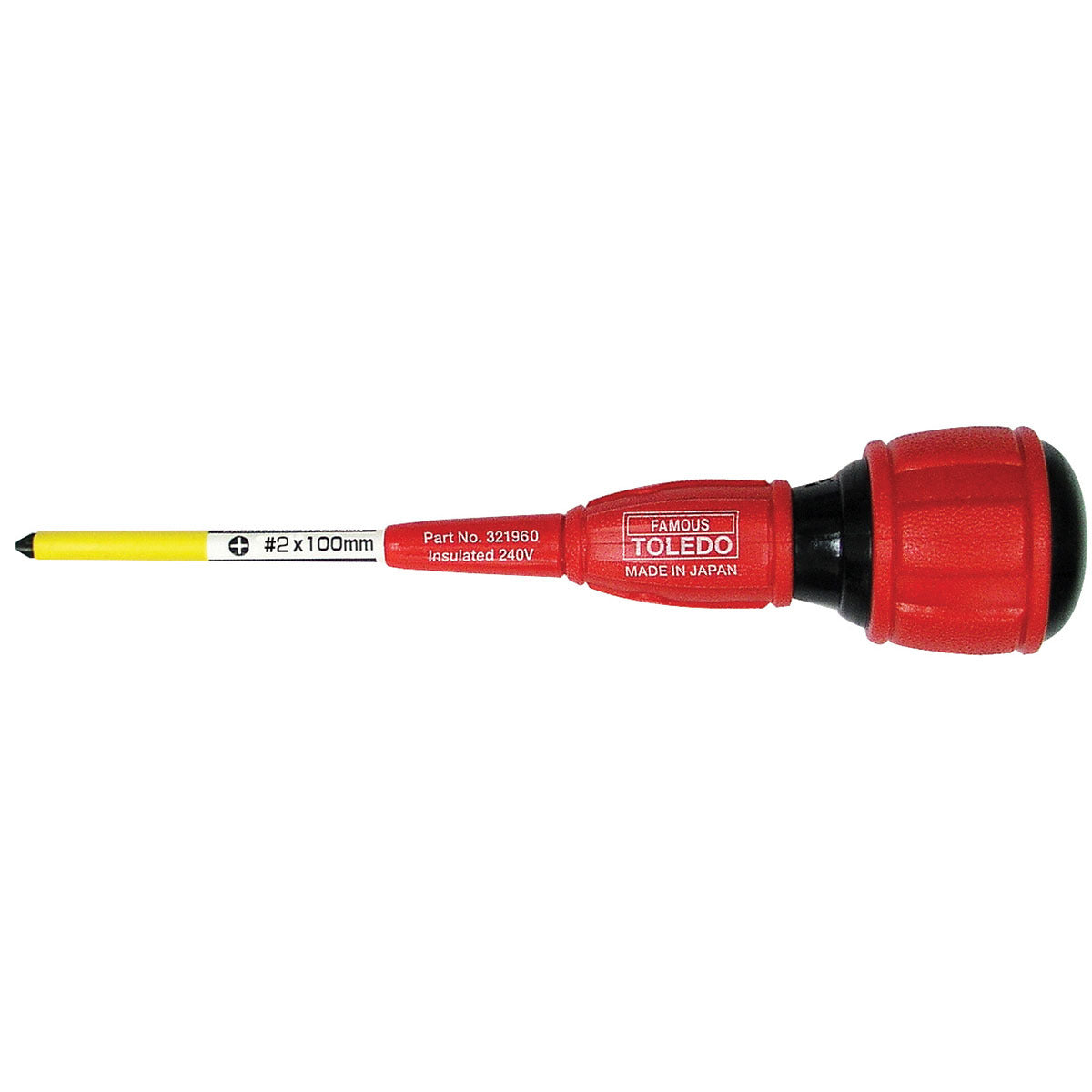 Toledo Screwdriver Insulated Ph2X100mm