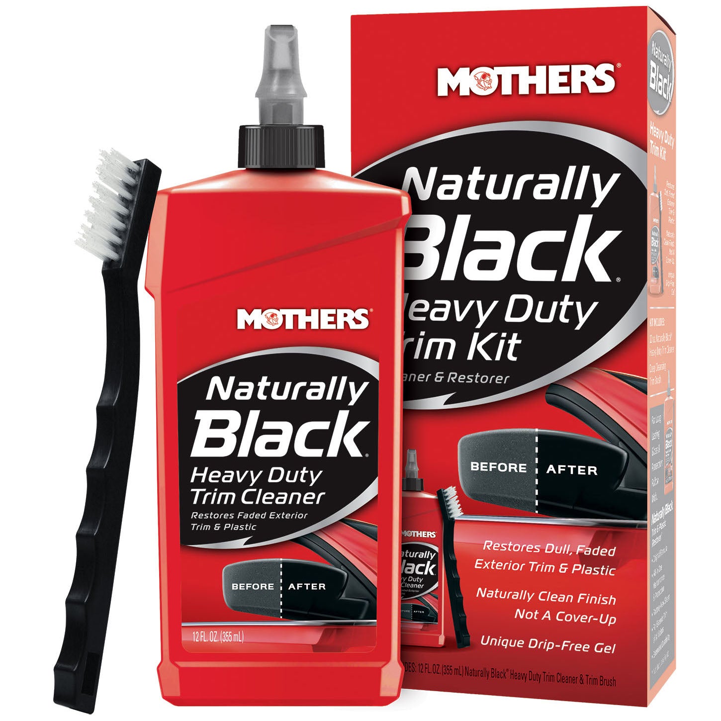 Mothers Naturally Black Heavy Duty Trim Cleaner Kit 355mL - 656141