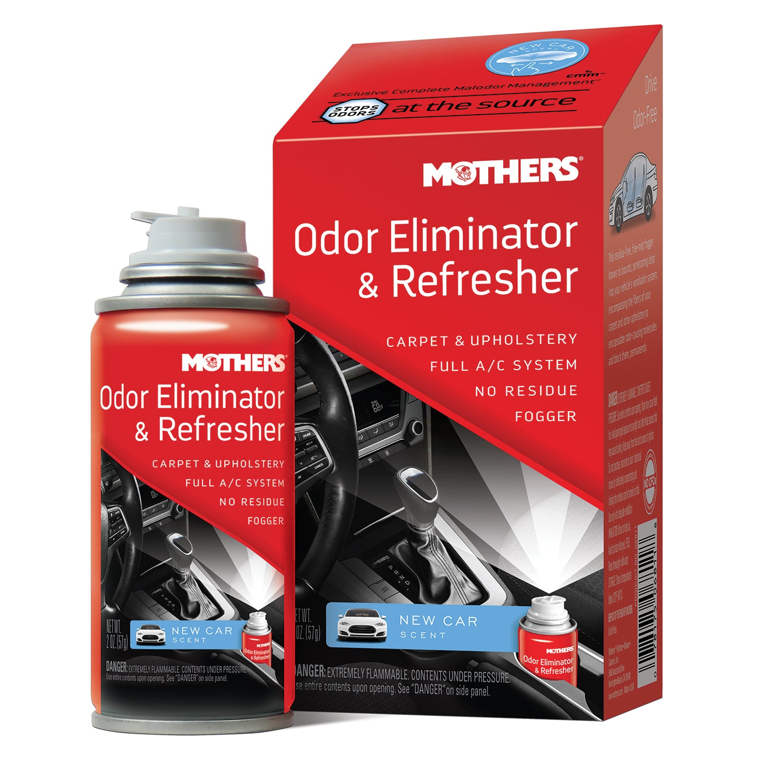 Mothers Odor Eliminator & Refreshener New Car 59g - 656811