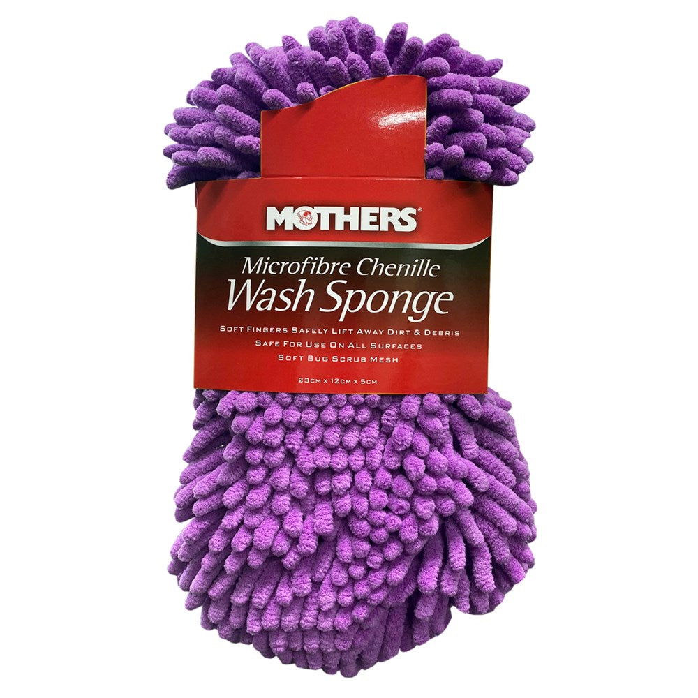 Mothers Mothers Microfibre Chenille Wash Sponge 23cm x 12cm x 5cm - 6720100